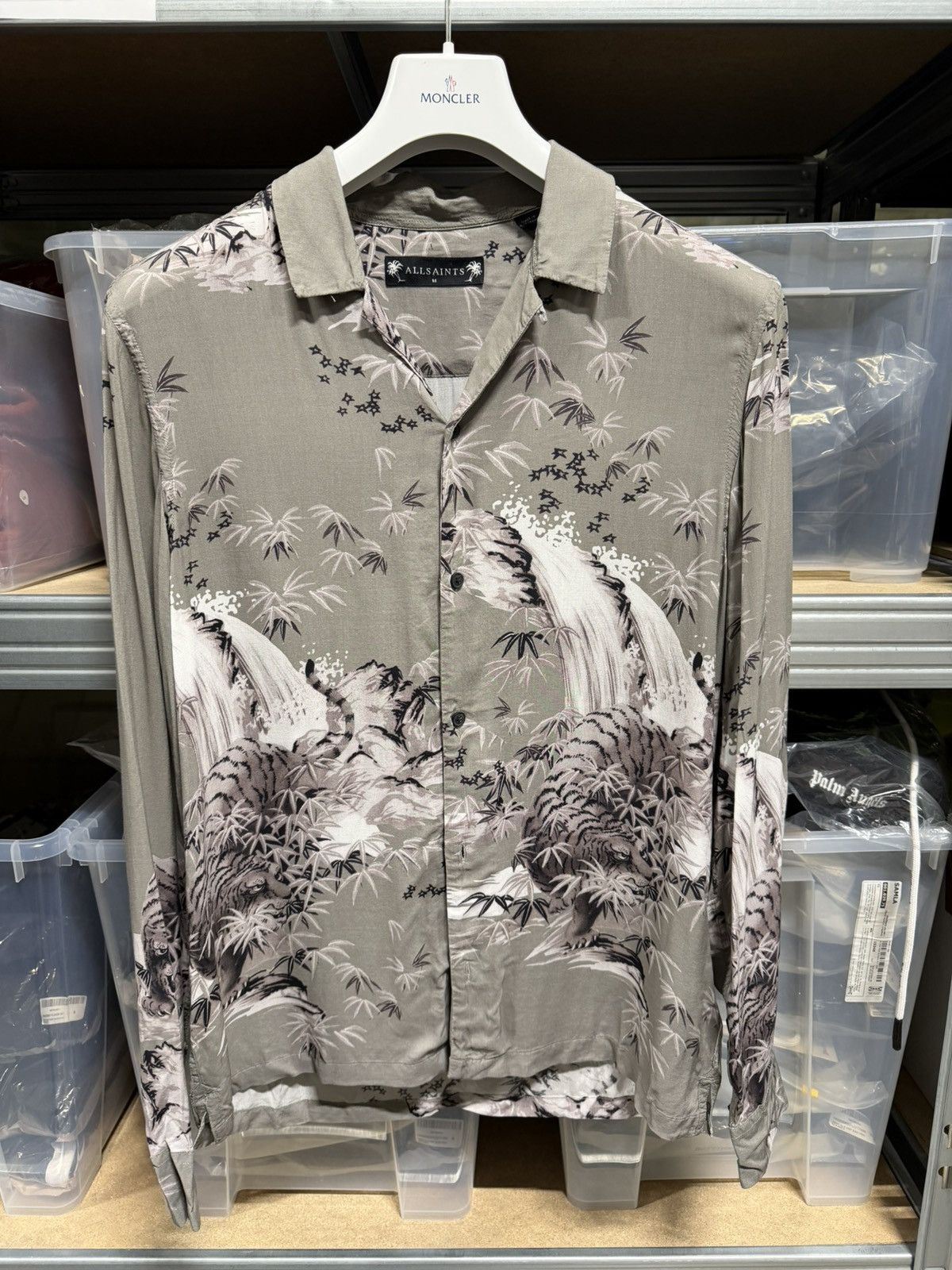 Allsaints Allsaints Button Up Printed Shirt Size US M / EU 48-50 / 2 - 1 Thumbnail