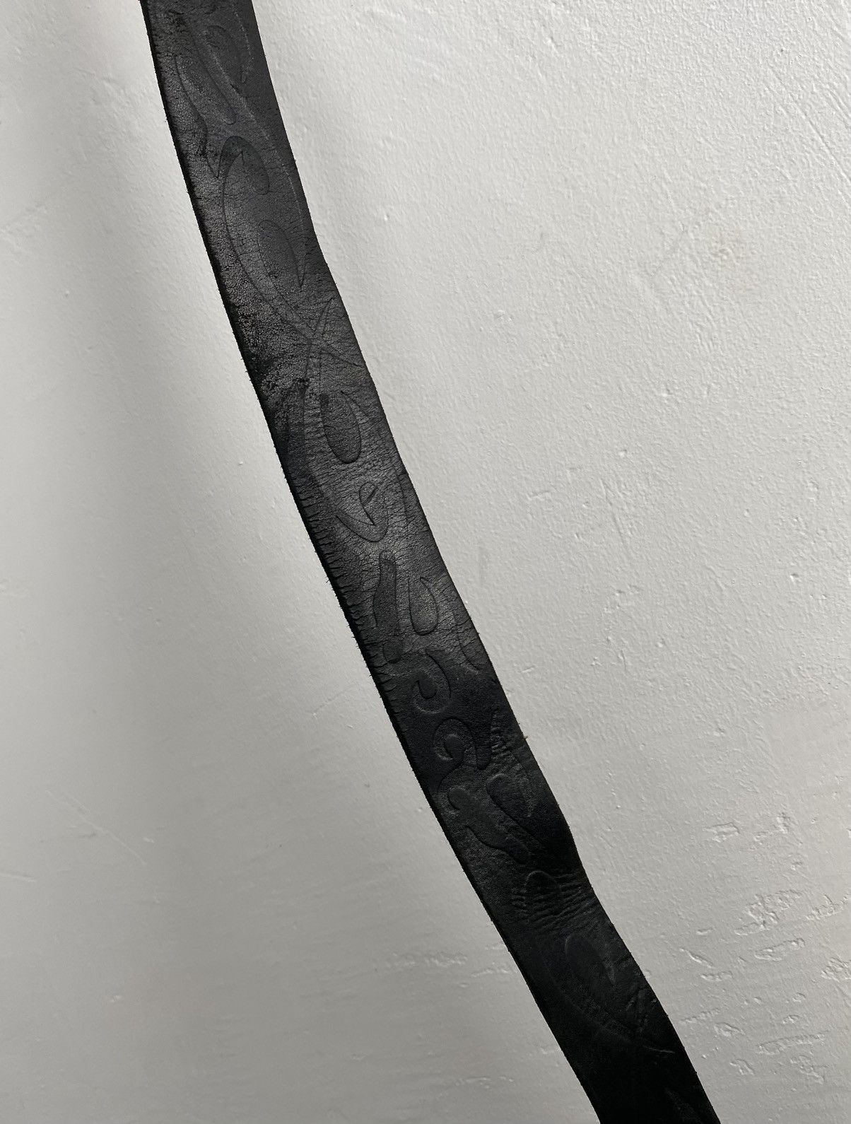 If Six Was Nine × Japanese Brand × Le Grande Bleu (L.G.B.) Tribal black leather belt Size ONE SIZE - 4 Thumbnail