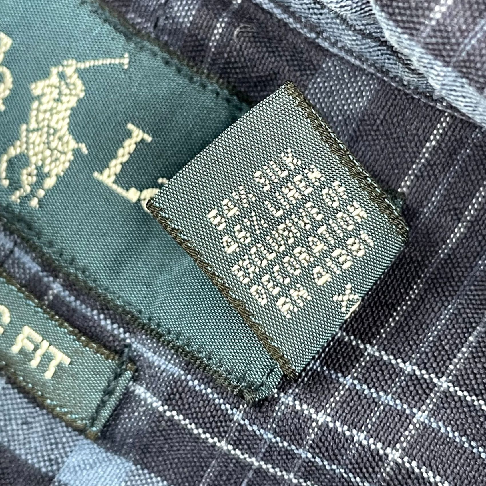 Polo Ralph Lauren VINTAGE Polo Ralph Lauren Shirt Men 2XLT Tall Blue Plaid Silk Linen Pony Preppy Size US XXL / EU 58 / 5 - 3 Thumbnail