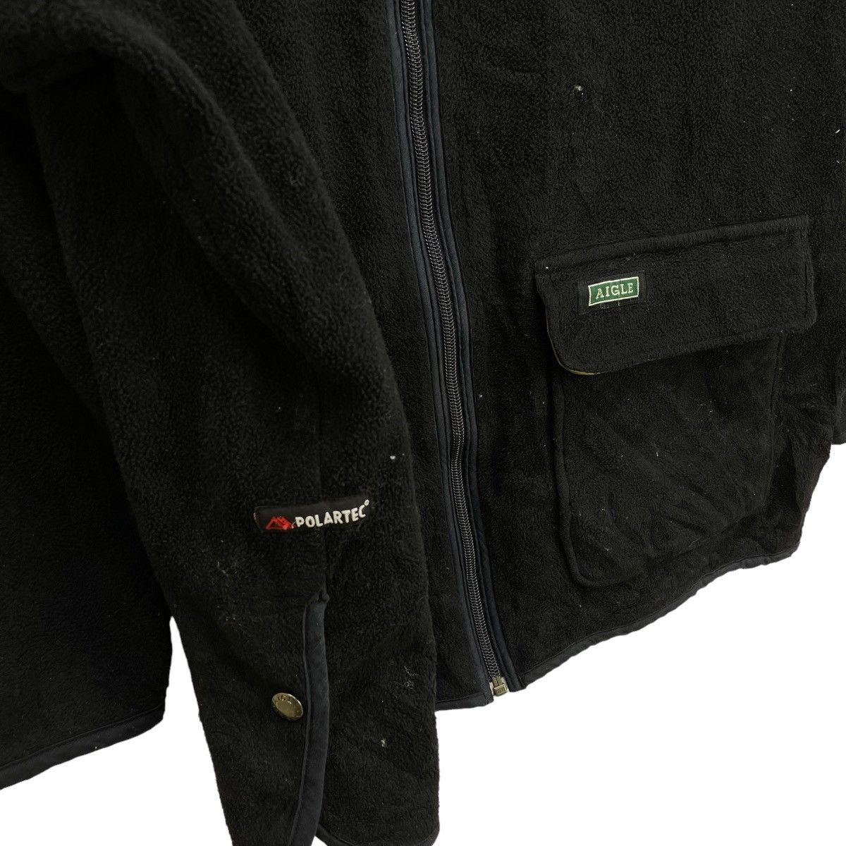 Aigle Vintage Aigle Polartec Blank Fleece Hooded Jacket Size US M / EU 48-50 / 2 - 3 Thumbnail