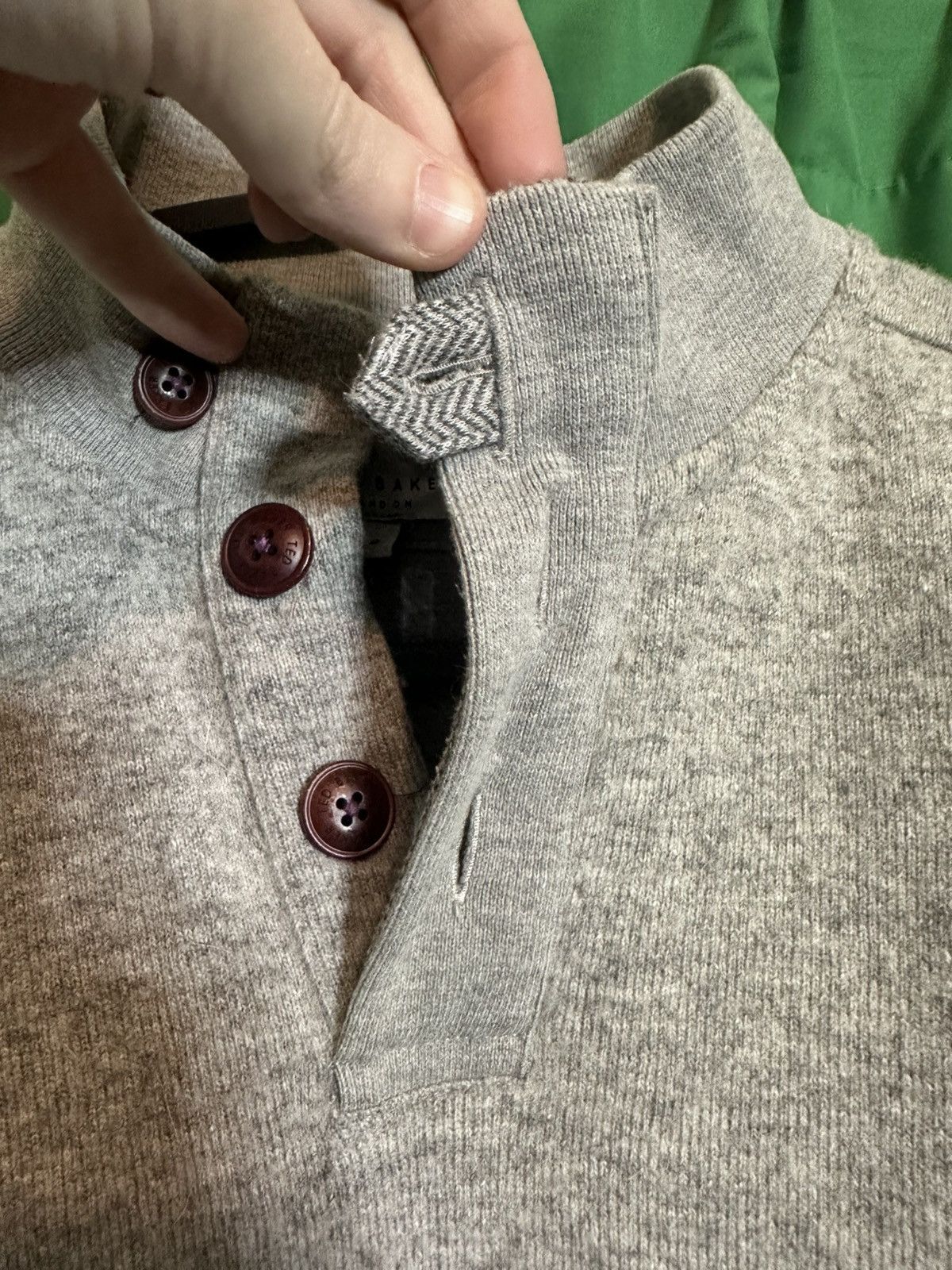 Ted Baker Fuzzy wool multi-panel sweatshirt / sweater Size US XS / EU 42 / 0 - 4 Thumbnail