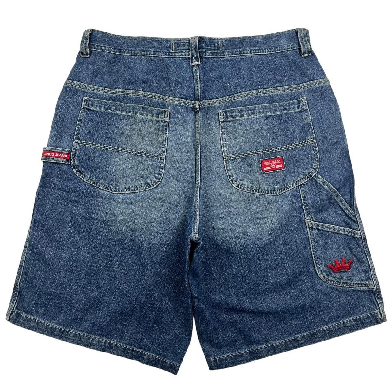 JNCO Vintage Jnco Red Crown Carpenter Denim Shorts Jorts Waist 38 Size US 38 / EU 54 - 1 Thumbnail