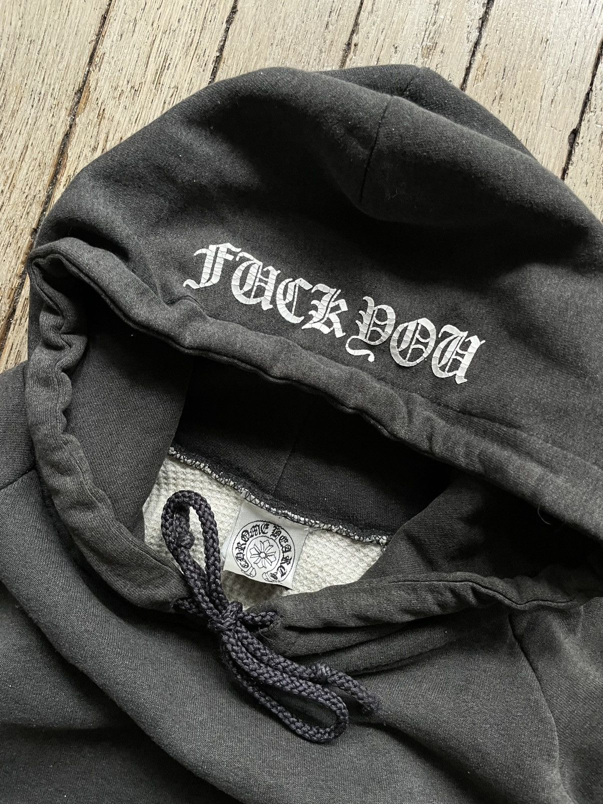 Chrome Hearts Vintage chrome hearts thermal horse shoe hoodie 90s Size US M / EU 48-50 / 2 - 5 Thumbnail