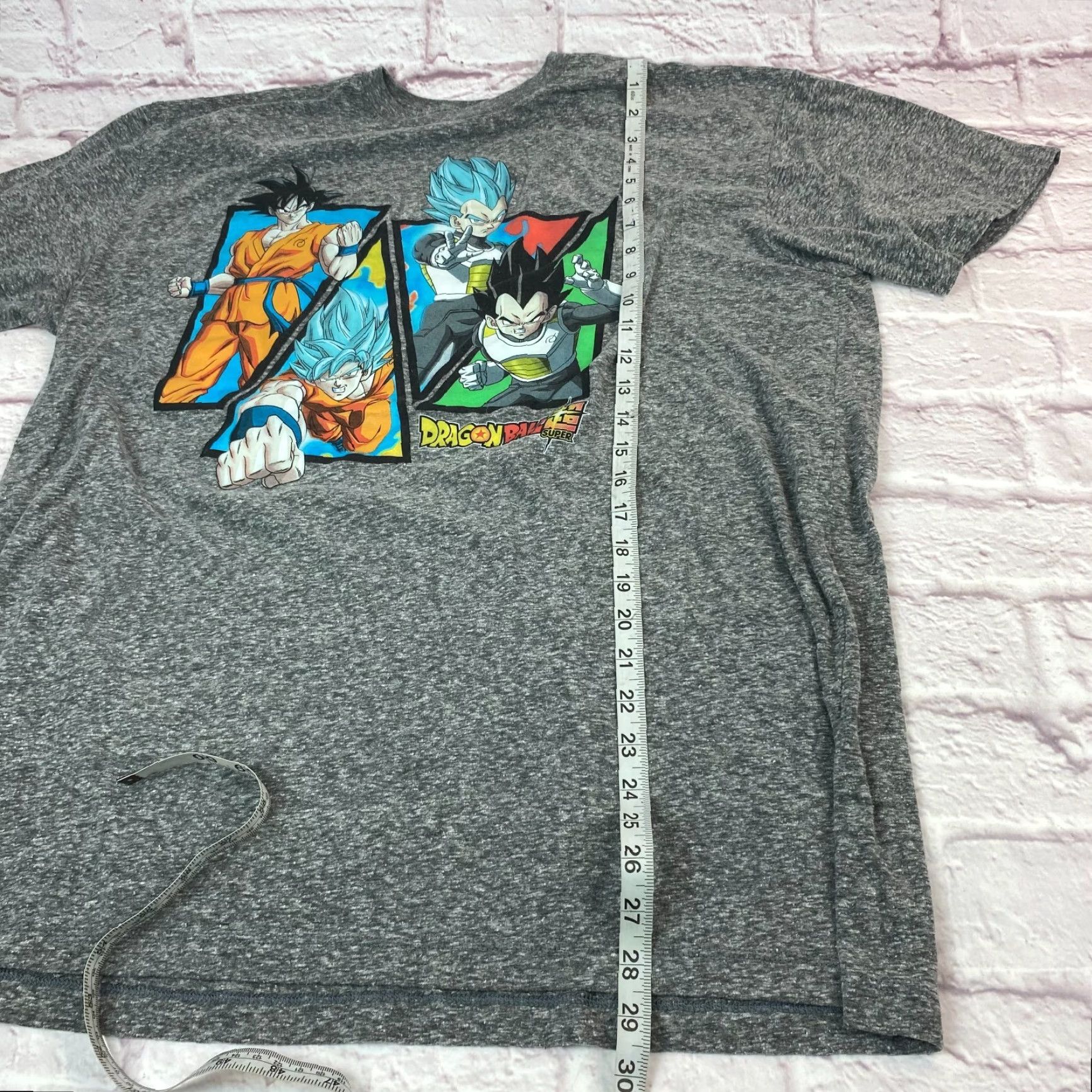 Vintage Dragon Ball Z Super T-Shirt Goku Vegeta Mens Gray Size 2XL Japanese Anime Graphic Crewneck Short Sleeve Size US XXL / EU 58 / 5 - 6 Thumbnail