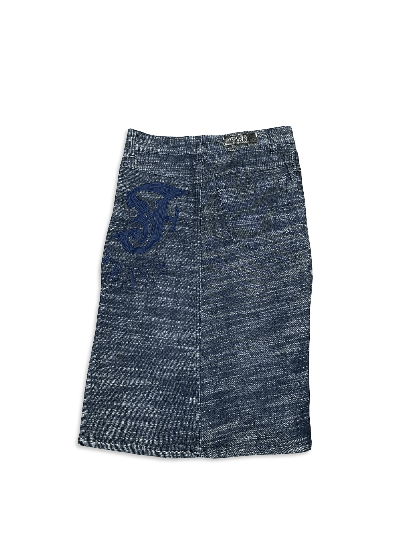 Gianfranco Ferre GF Ferre Long avant garde denim jeans skirt Size 26" / US 2 / IT 38 - 2 Thumbnail