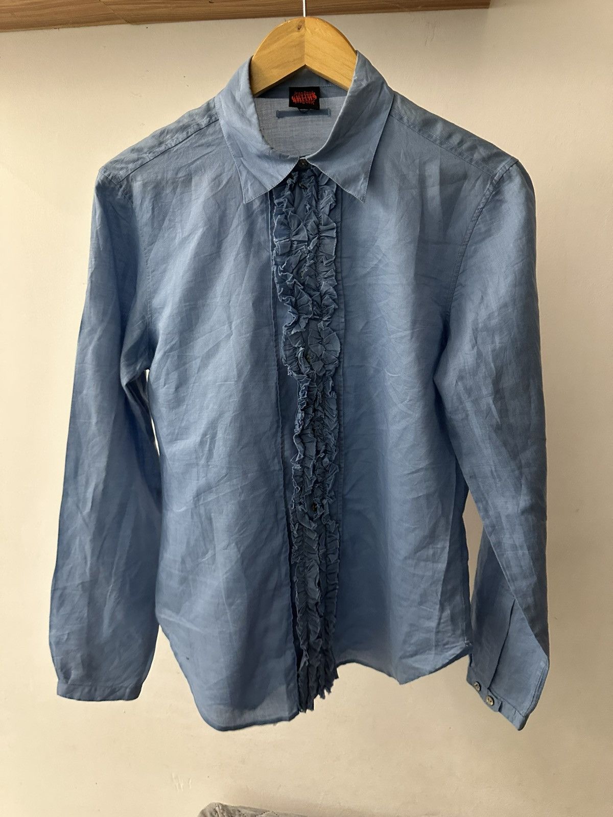 Jean Paul Gaultier SS99 Jean Paul Gaultier Double Button Ruffle Button Shirt Size US M / EU 48-50 / 2 - 17 Thumbnail