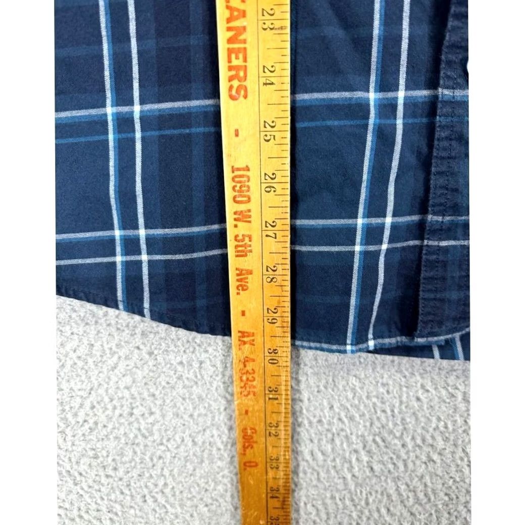Vintage VINTAGE? No. L.L. Bean Signature Flannel Shirt Mens XL Blue Plaid Slim Button Up Flap Pocket Size US XL / EU 56 / 4 - 7 Thumbnail