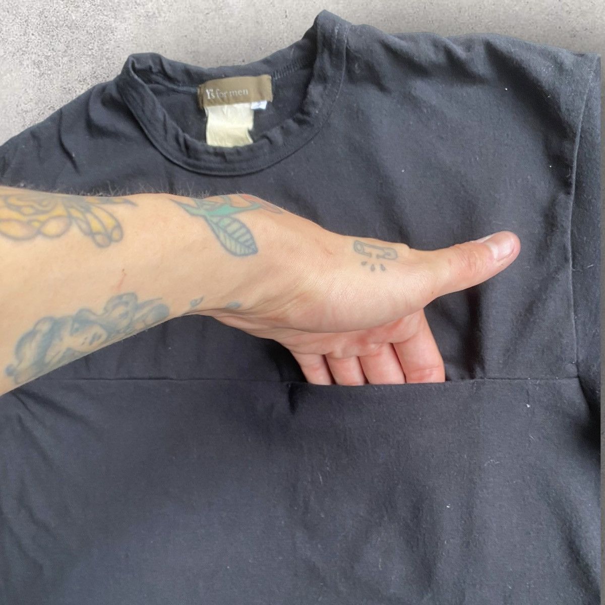 Yohji Yamamoto Y’s for men Pocket Elastic Blend T Shirt Size US M / EU 48-50 / 2 - 2 Thumbnail