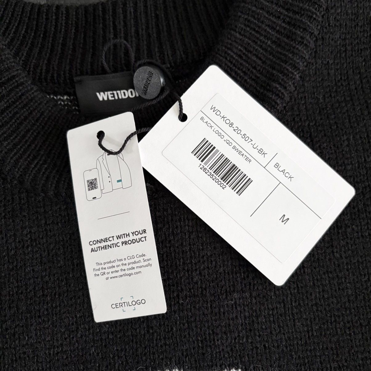 WE11DONE WE11DONE Knit Sweater- Medium - Made in South Korea Size US M / EU 48-50 / 2 - 6 Thumbnail