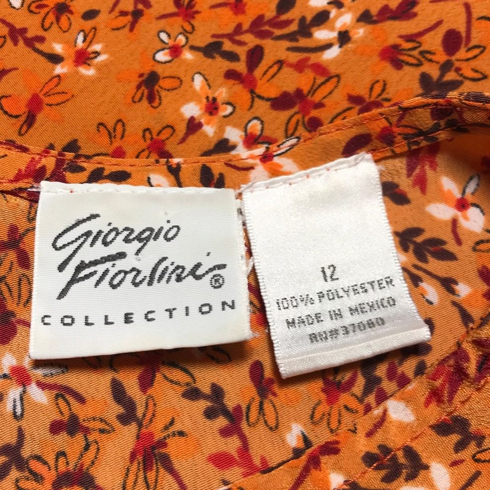 Other Giorgio Fiorlini Floral Sleeveless A-line Midi Dress 12 Size XL / US 12-14 / IT 48-50 - 3 Thumbnail