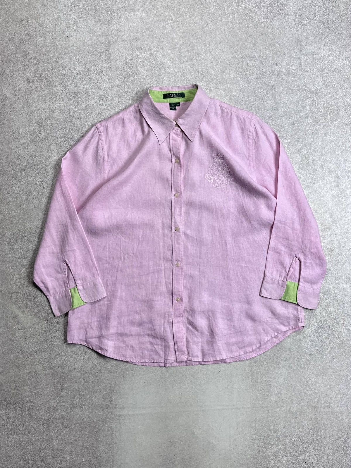 Polo Ralph Lauren Vintage 90s Polo Ralph Lauren Linen Shirt XL Size US XL / EU 56 / 4 - 1 Thumbnail
