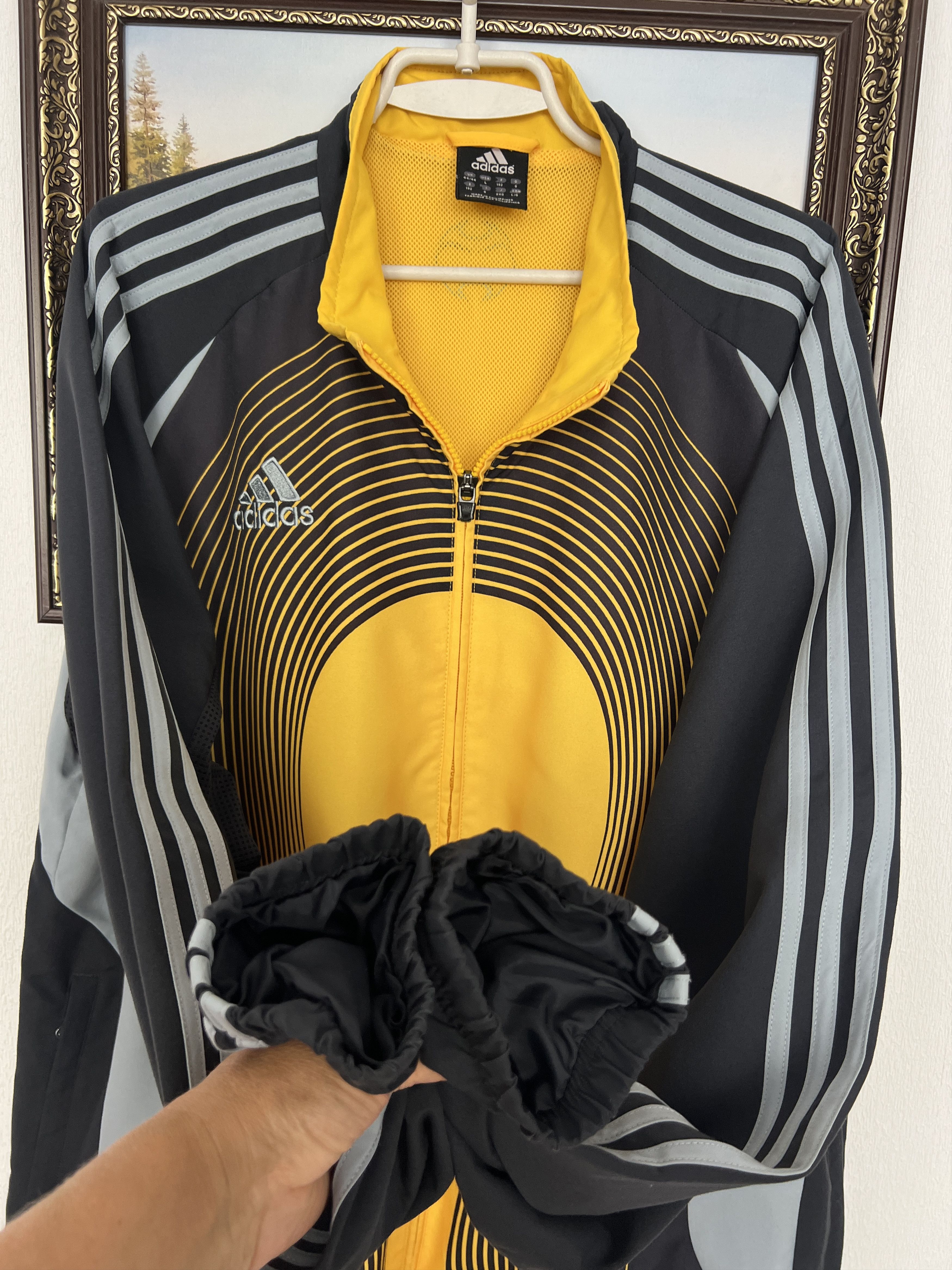 Adidas Vintage Adidas Track Top Suit Zip Jacket Pants Set L Size US L / EU 52-54 / 3 - 7 Thumbnail