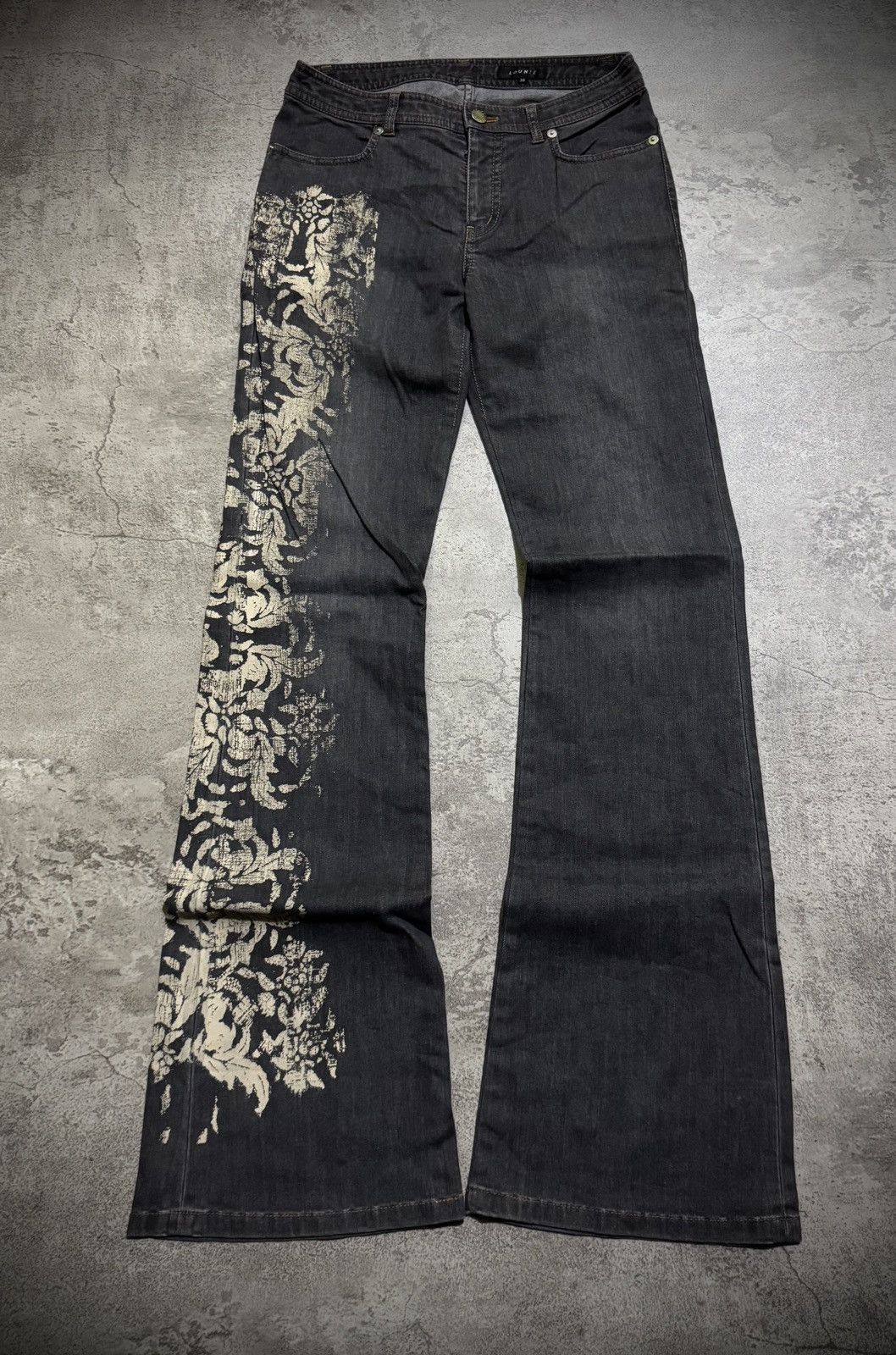 Tornado Mart Y2k Lounie tribal ifsixwasnine poem style bootcut jeans Size US 28 / EU 44 - 1 Thumbnail