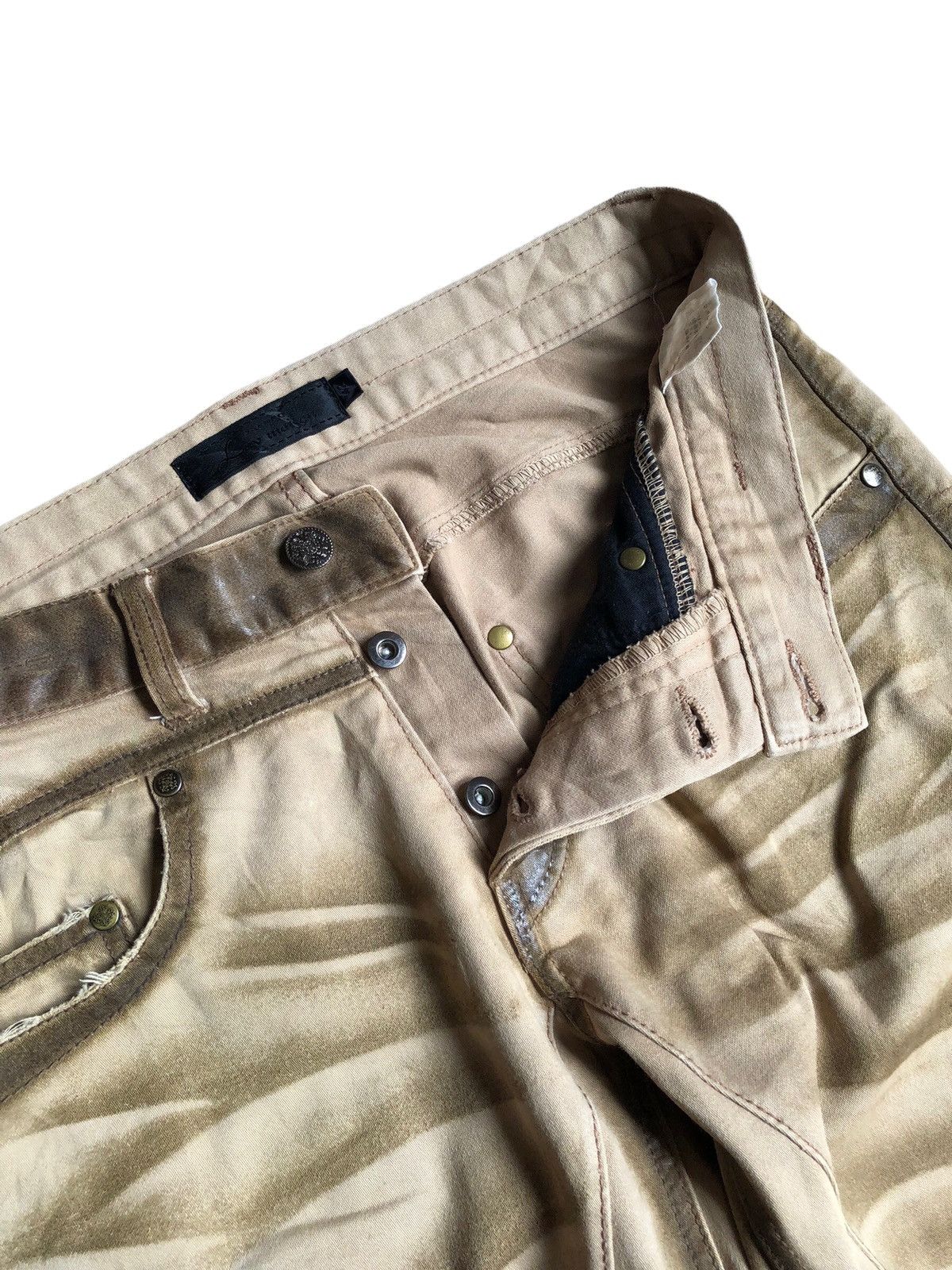 JACKROSE Luv Maison Jack Rose waxed design dirty look pants Size US 30 / EU 46 - 14 Thumbnail