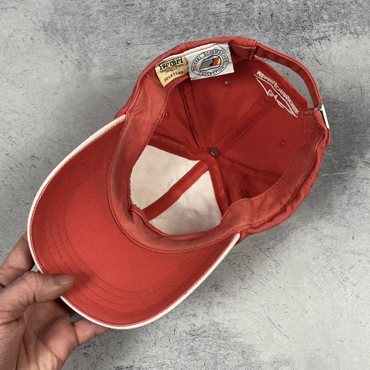 Ferrari Vintage Ferrari Michael Schumacher F1 Racing Cap 2000’s Size ONE SIZE - 10 Thumbnail