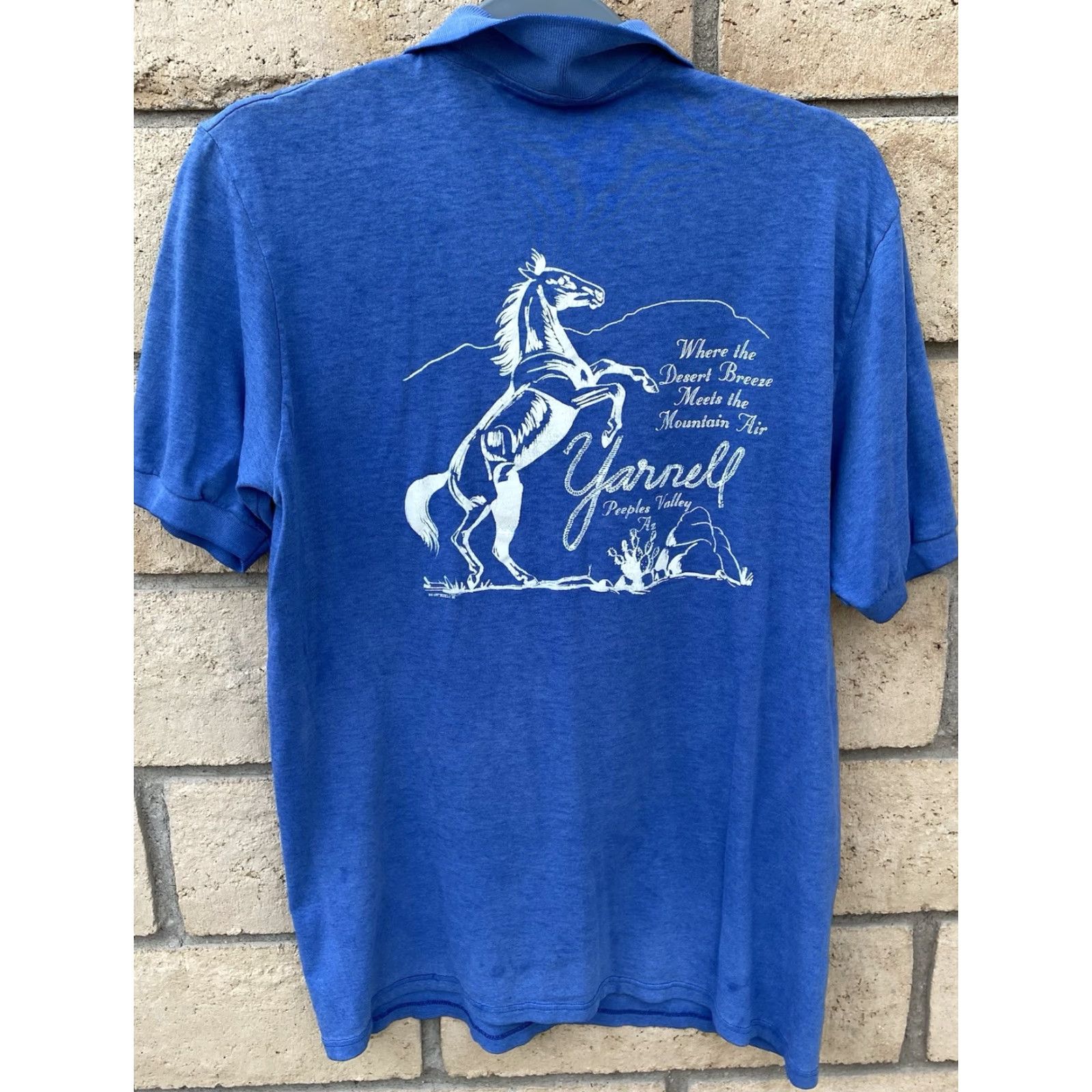 Vintage VINTAGE Stedman Polo Shirt Graphic Western Cowboy Horse L Men’s Blue Cotton Blend Size L Size US L / EU 52-54 / 3 - 6 Thumbnail