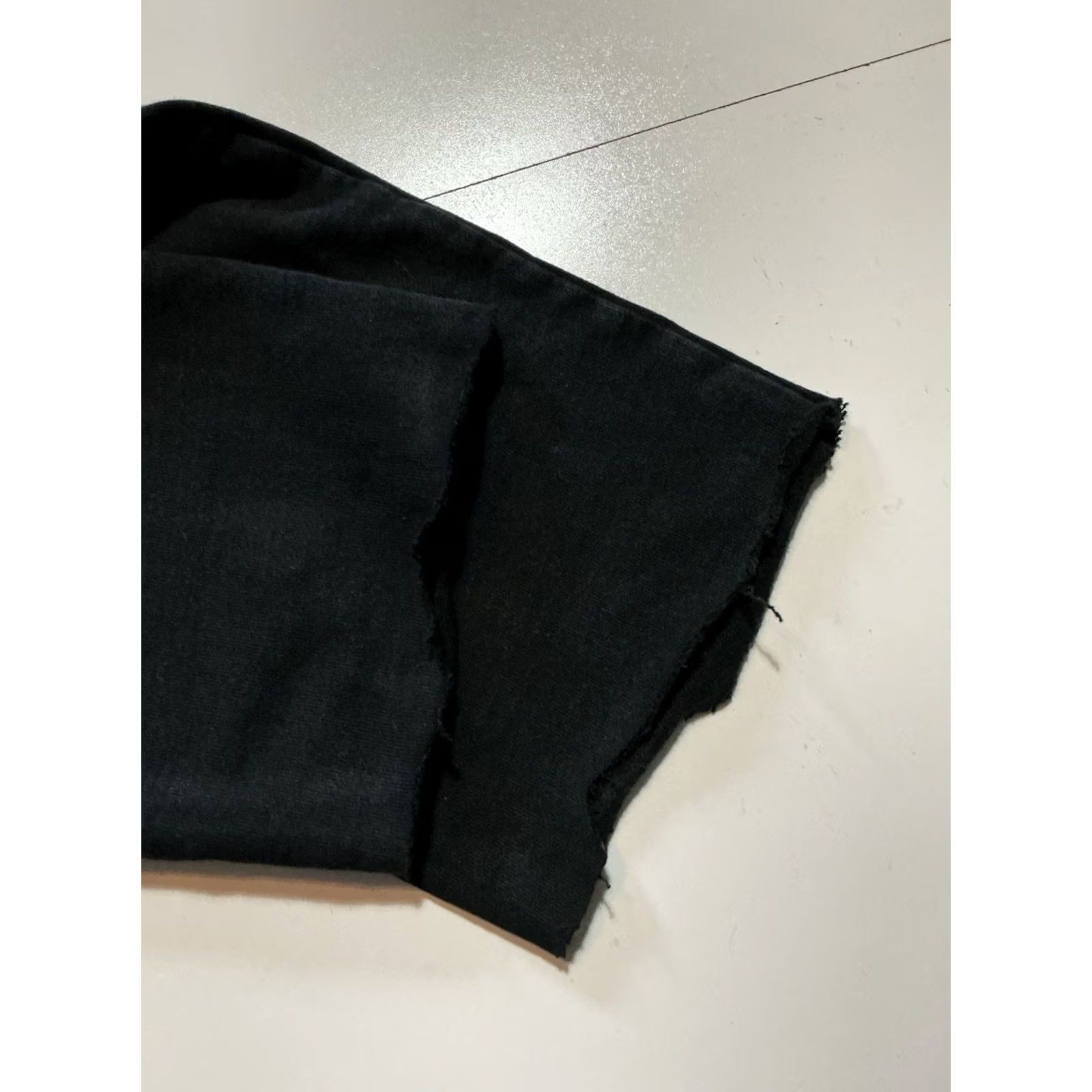Vintage VINTAGE Everybody .World Sweatpants Shirt or Pants? 100% Recycled Cotton Black Fleece Drawstring Small Mens Size US 29 - 8 Thumbnail