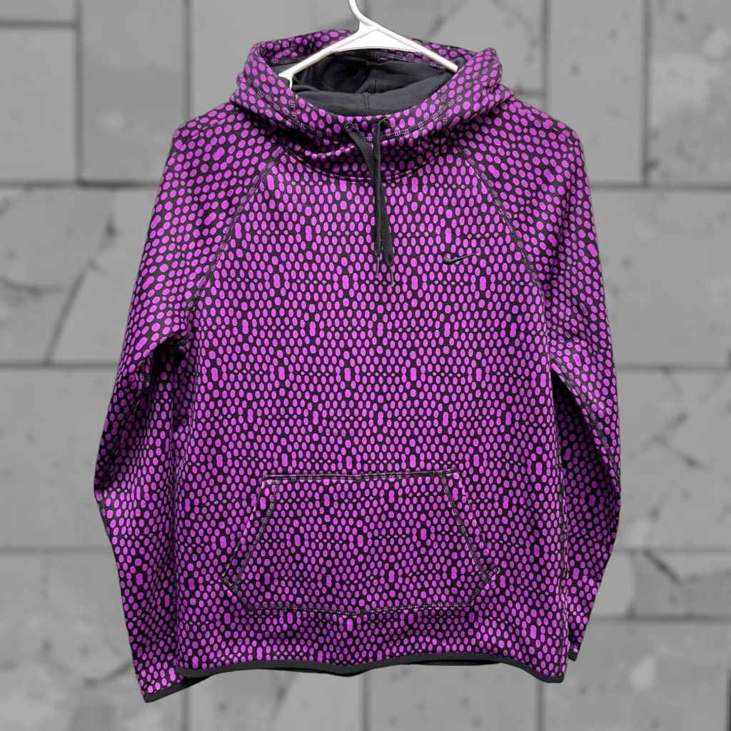 Nike Nike Hoodie Womens Small Purple Polka Dot Therma Fit S Size S / US 4 / IT 40 - 1 Thumbnail