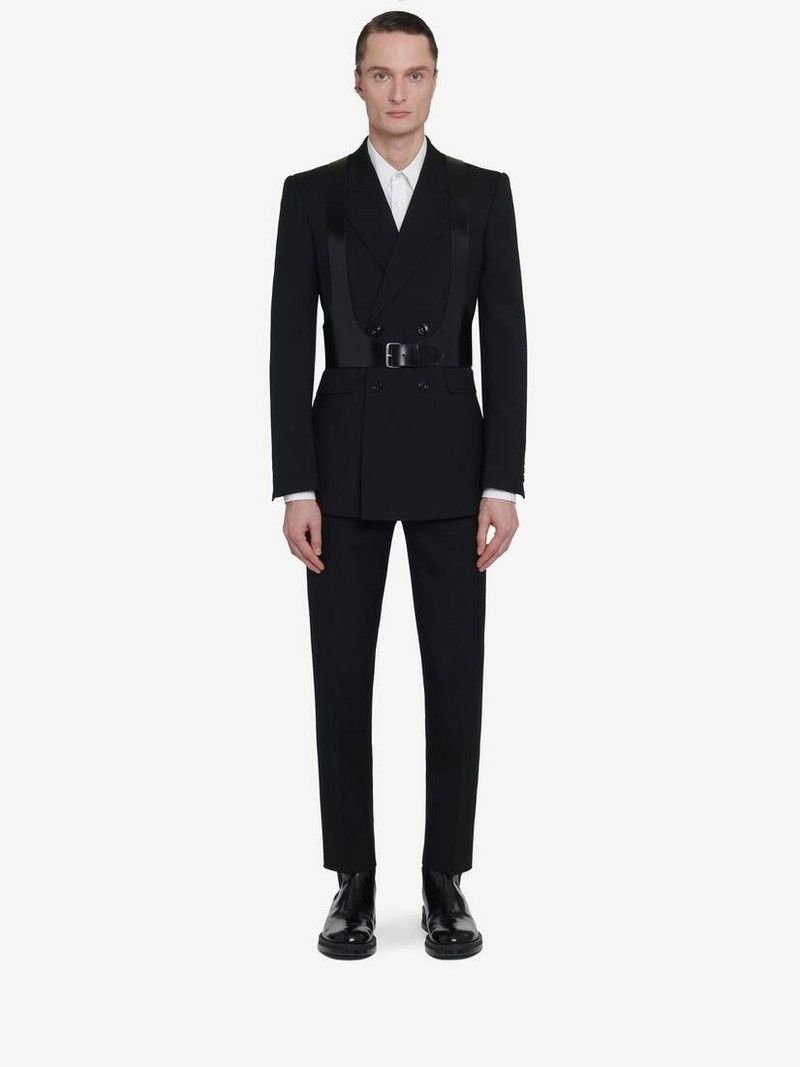 Alexander McQueen o1srvl11e0226 Size: M / Leather Harness In Black Size ONE SIZE - 2 Thumbnail