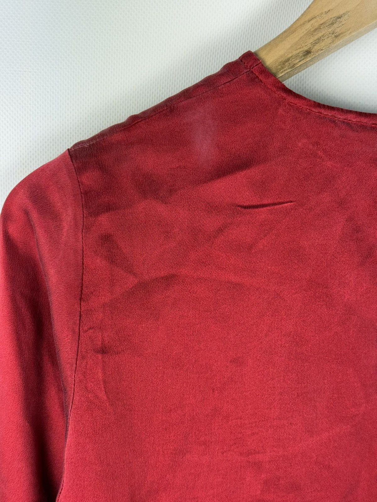 Vintage × Yves Saint Laurent Yves Saint Laurent Rive Gauche Vintage Silk Tunic Blouse Size XS / US 0-2 / IT 36-38 - 22 Thumbnail
