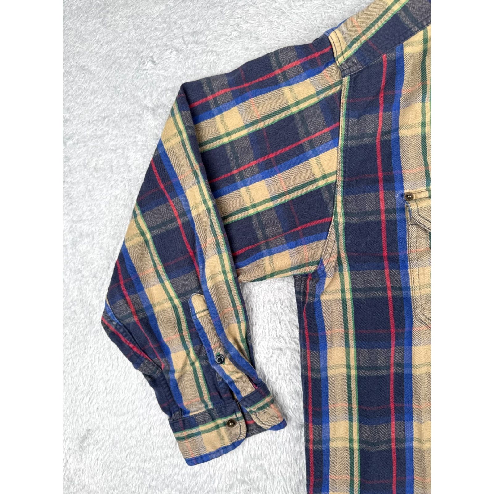 Tommy Hilfiger Tommy Hilfiger Jeans Shirt Adult Extra Large Blue Plaid Flannel Long Sleeve Size US XL / EU 56 / 4 - 3 Thumbnail