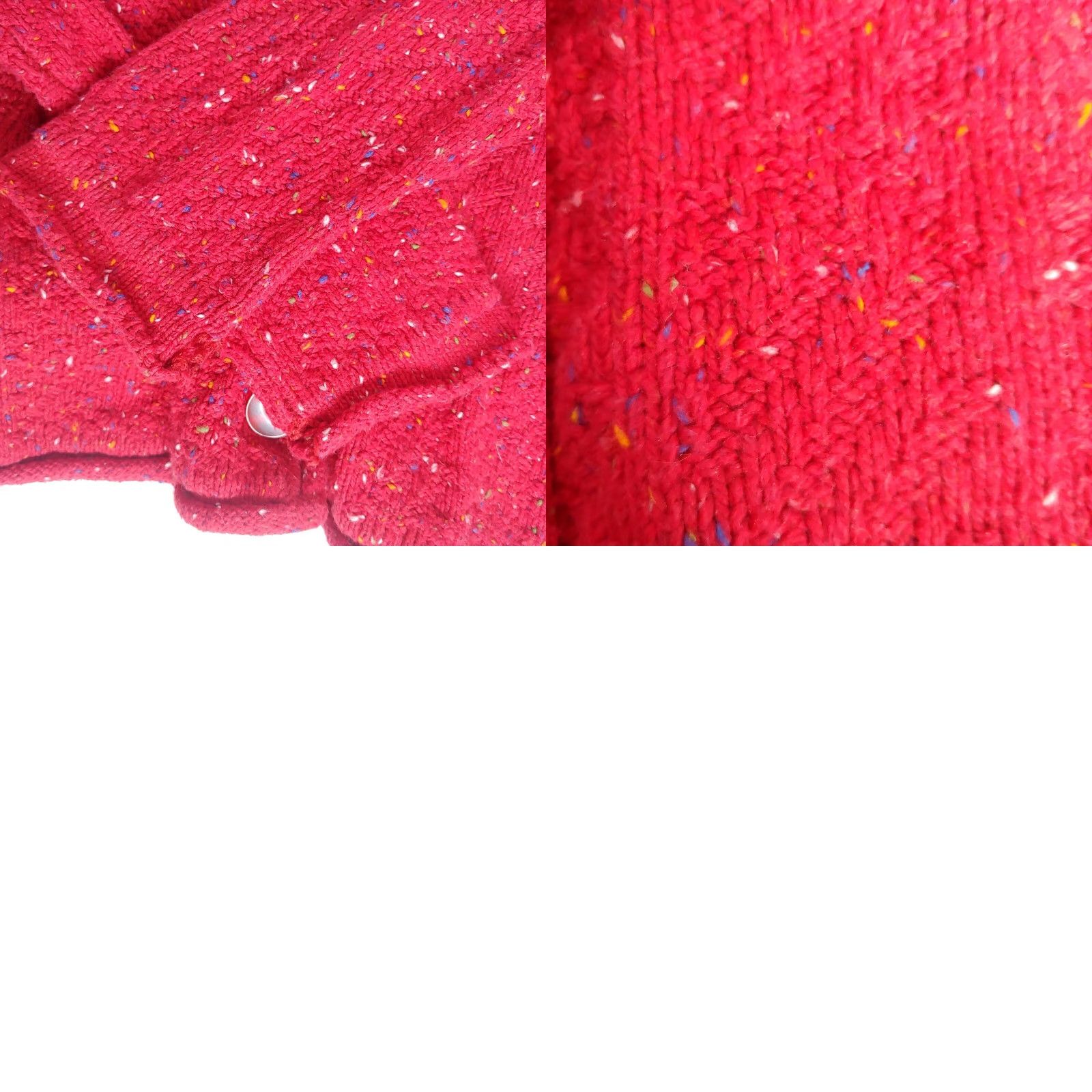 Vintage Cabela's Women Sweater M Red V-Neck Cardigan Roll Hem Pockets Classic Holiday Size M / US 6-8 / IT 42-44 - 8 Thumbnail
