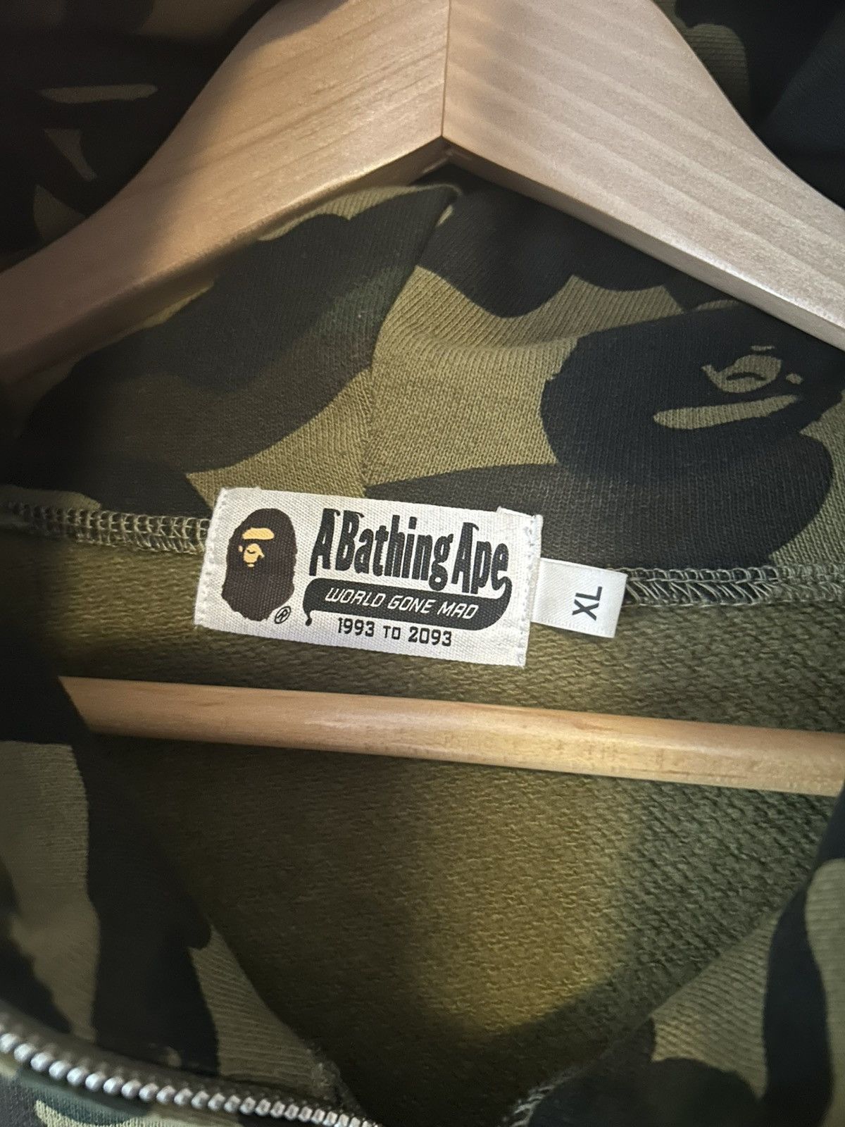 Supreme The North Face Bleached Denim Print Nuptse Jacket L