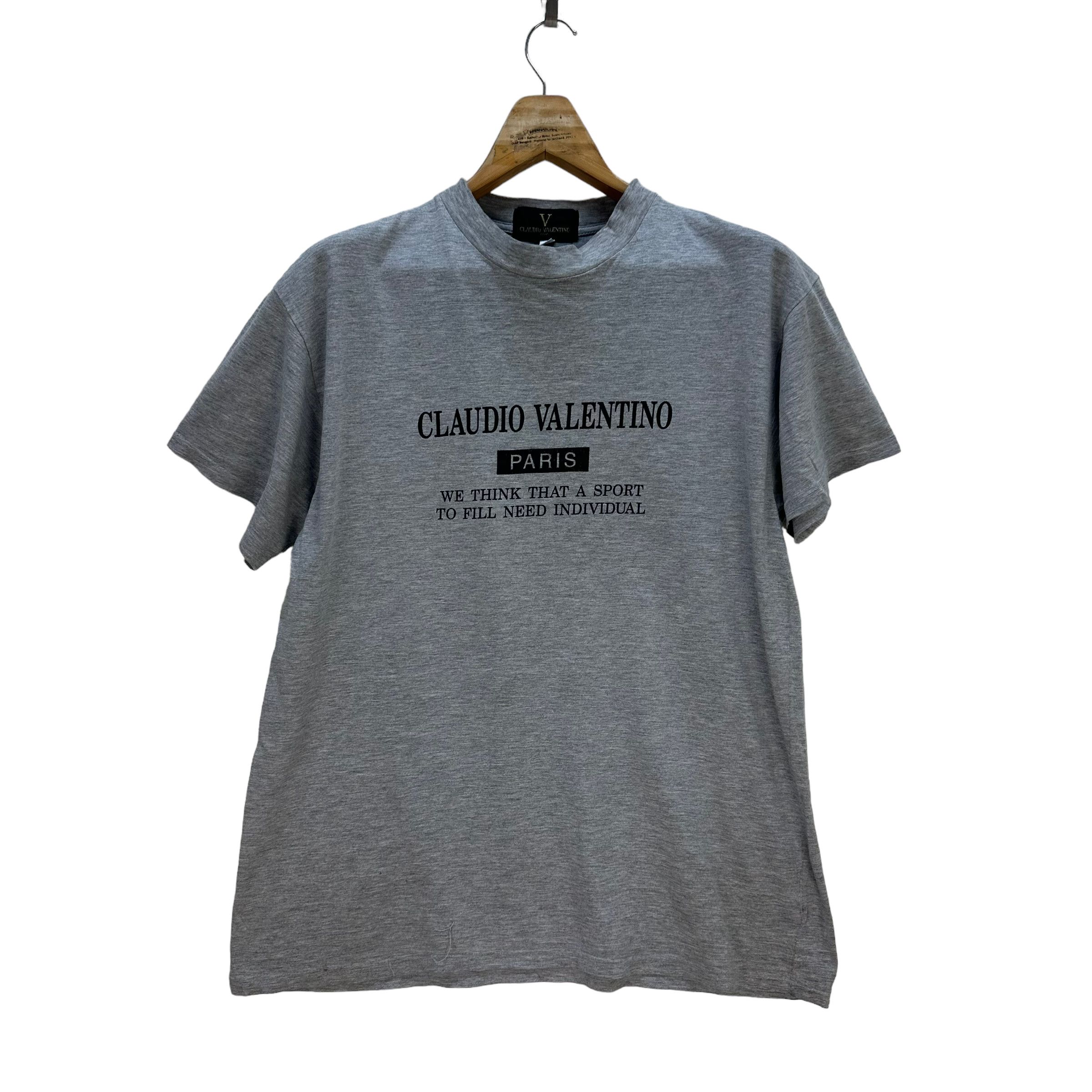 CLAUDIO VALENTINO BIG LOGO TEES #8544-013