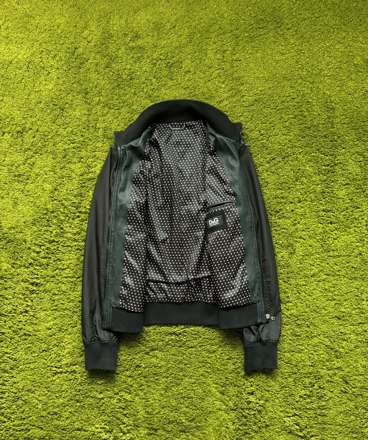 Designer × Dolce & Gabbana Dolce & Gabbana D&G 2000s vintage Y2K nylon + leather jacket Size US L / EU 52-54 / 3 - 2 Thumbnail