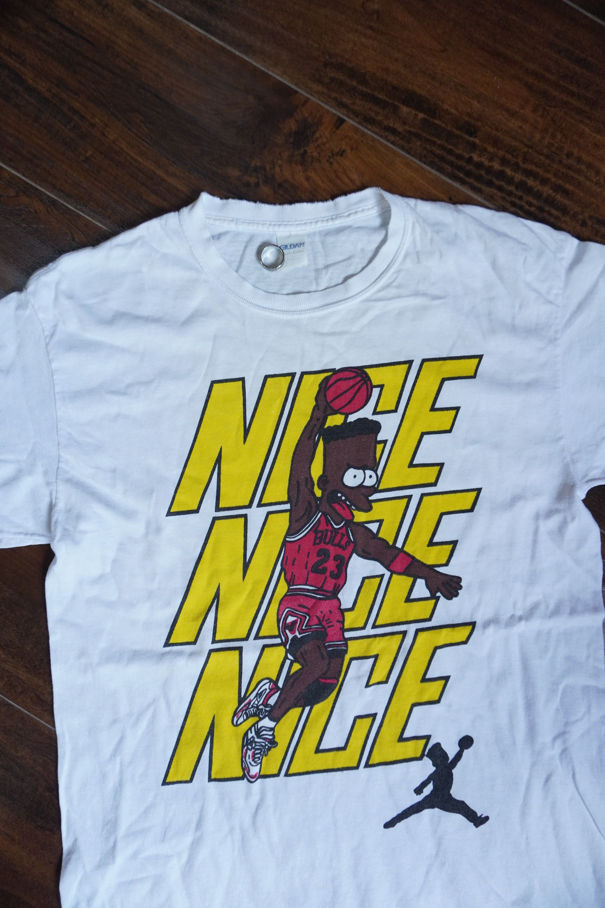 Vintage The Simpsons Nike Parody Distressed T-Shirt Size US M / EU 48-50 / 2 - 2 Thumbnail