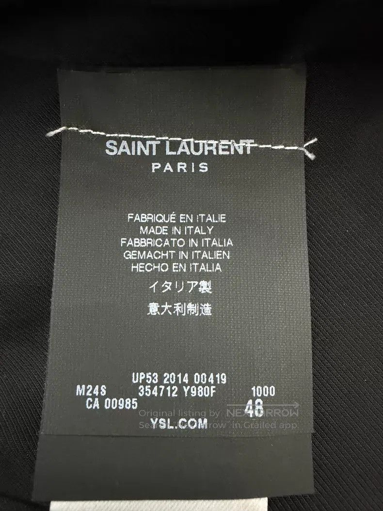 Saint Laurent Paris Saint Laurent Paris Black Wool Double-breasted Anchor Doub Size US M / EU 48-50 / 2 - 5 Thumbnail