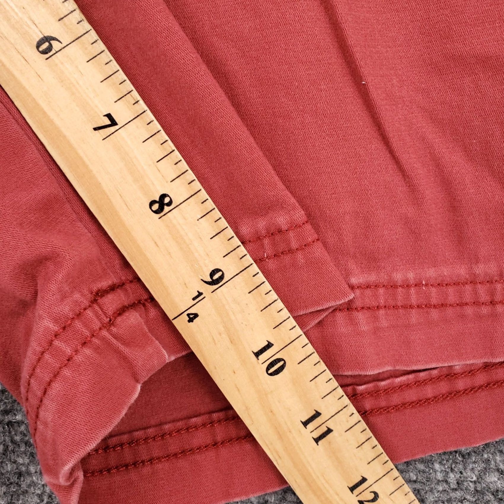 Lee Lee Shorts Mens 42 Red Chino Bermuda Flat Front Stretch Extreme Comfort Size US 42 / EU 58 - 4 Thumbnail