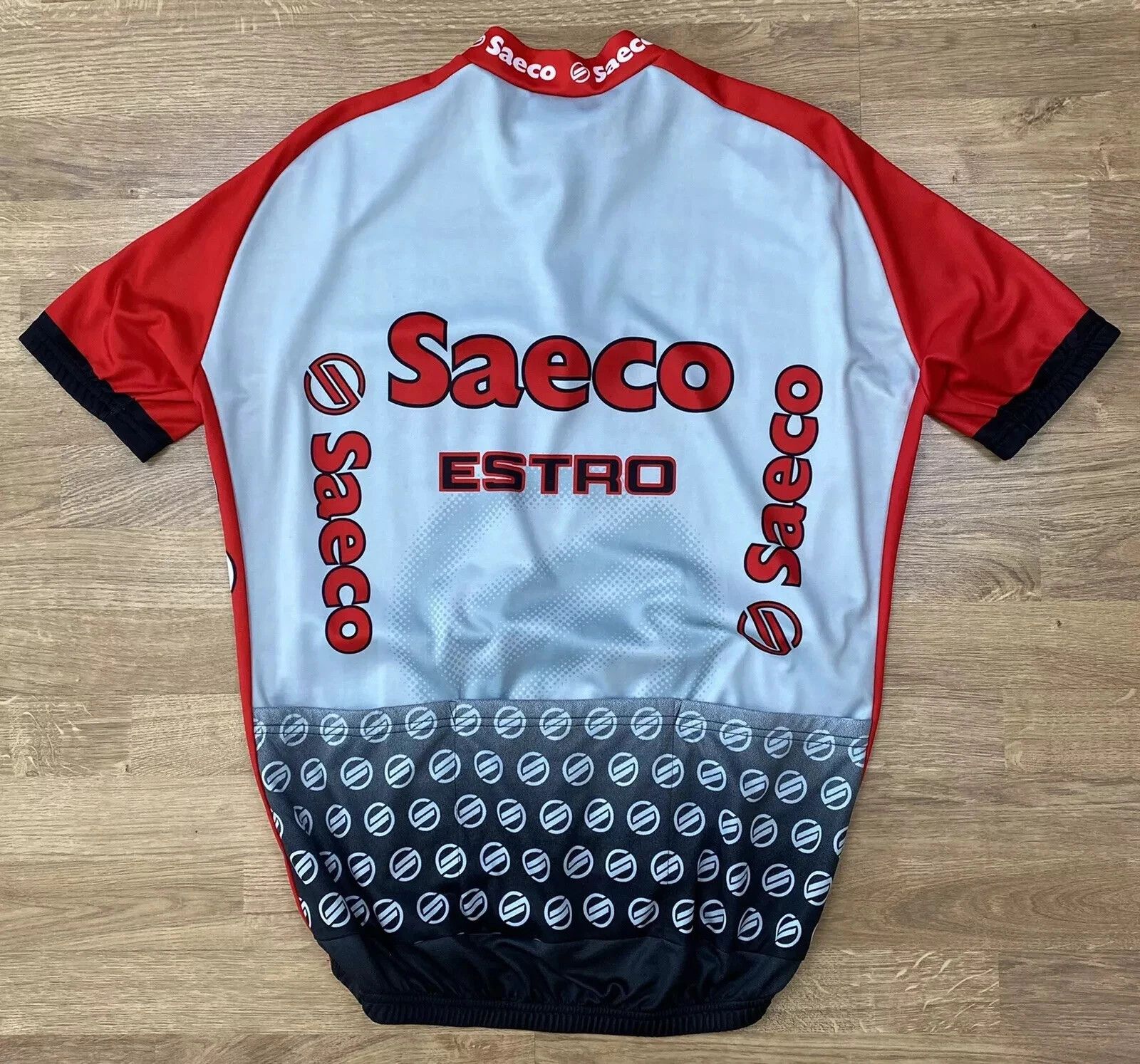 Vintage Vintage Bike Cycling Jersey Cyclism Team Saeco Estro GSG Size US XXL / EU 58 / 5 - 2 Thumbnail