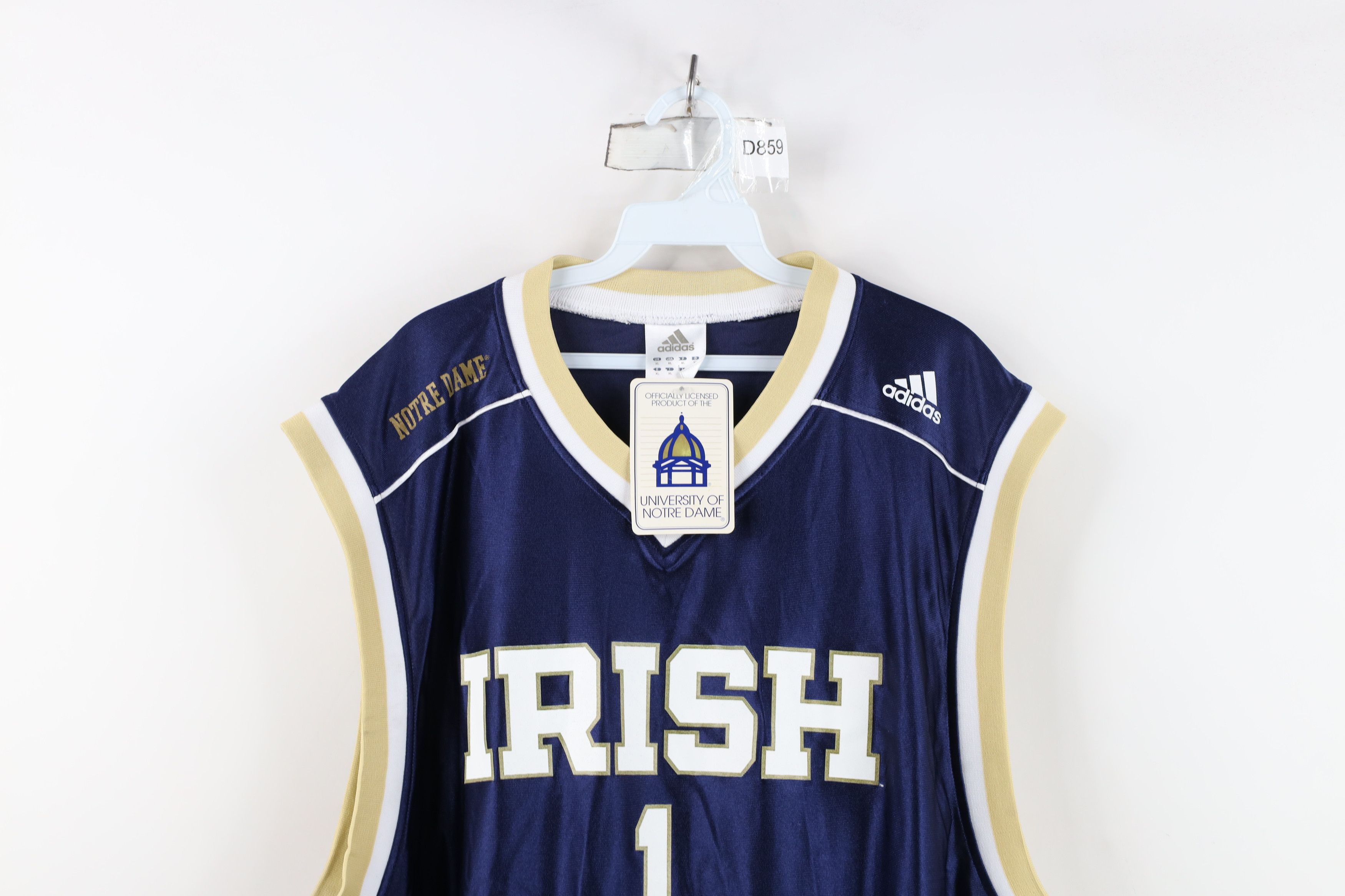 Adidas Deadstock Vintage Y2K Adidas University Basketball Jersey Size US XL / EU 56 / 4 - 2 Thumbnail