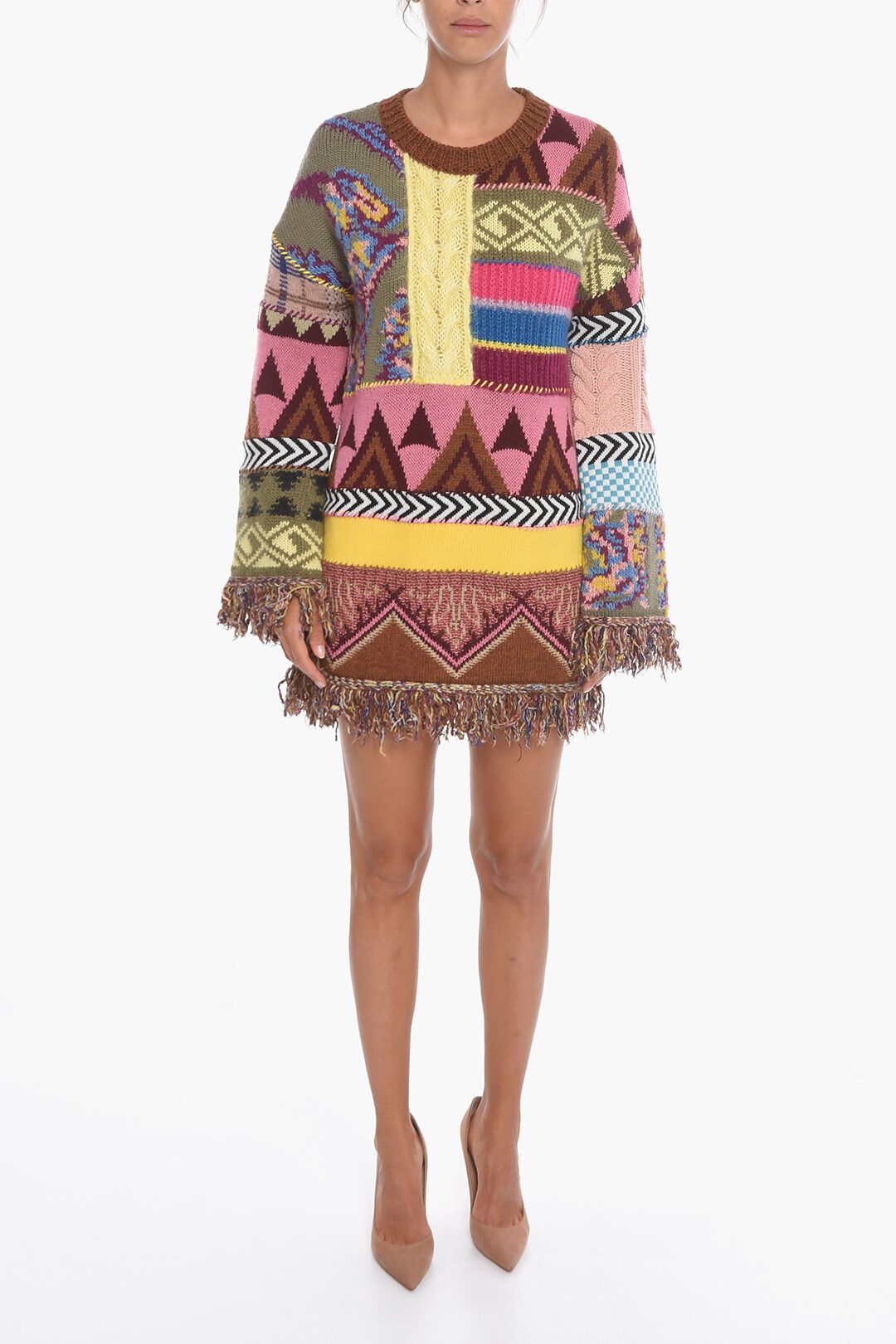 image of Etro Og1Mm0124 Dress In Multicolor, Women's (Size Small)