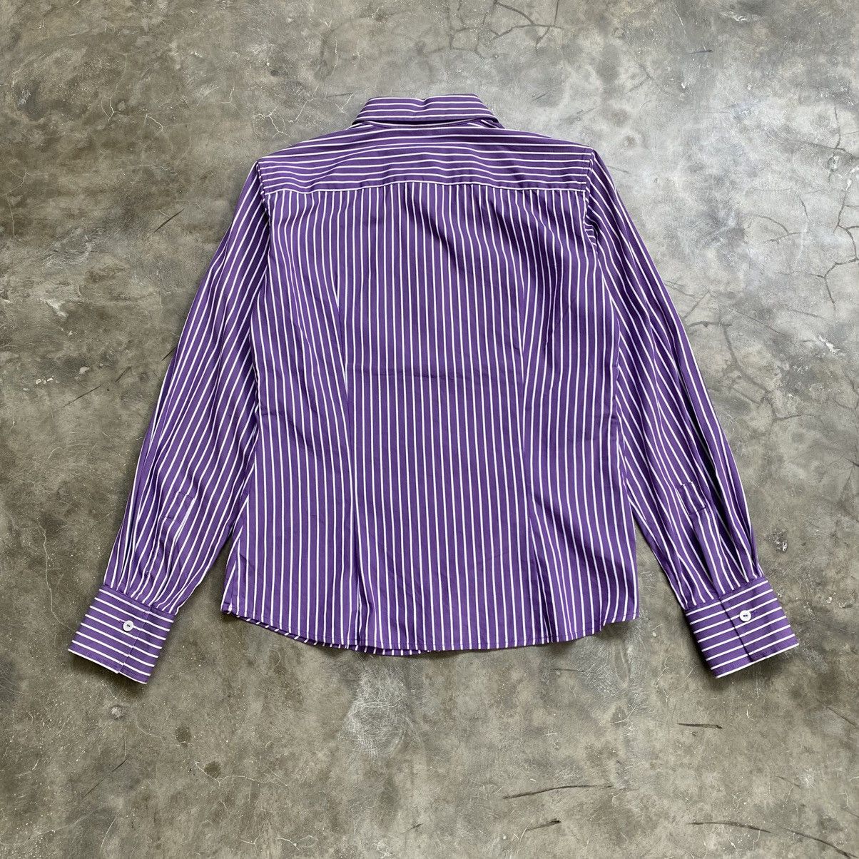 Loro Piana Loro Piana Stripe Purpel Button Ups Shirt Size S / US 4 / IT 40 - 2 Thumbnail