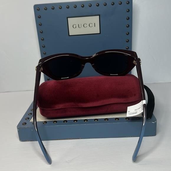 Gucci New Authentic- Gucci Sunglasses Women's GG0921S 004 Brown /G Size ONE SIZE - 11 Thumbnail