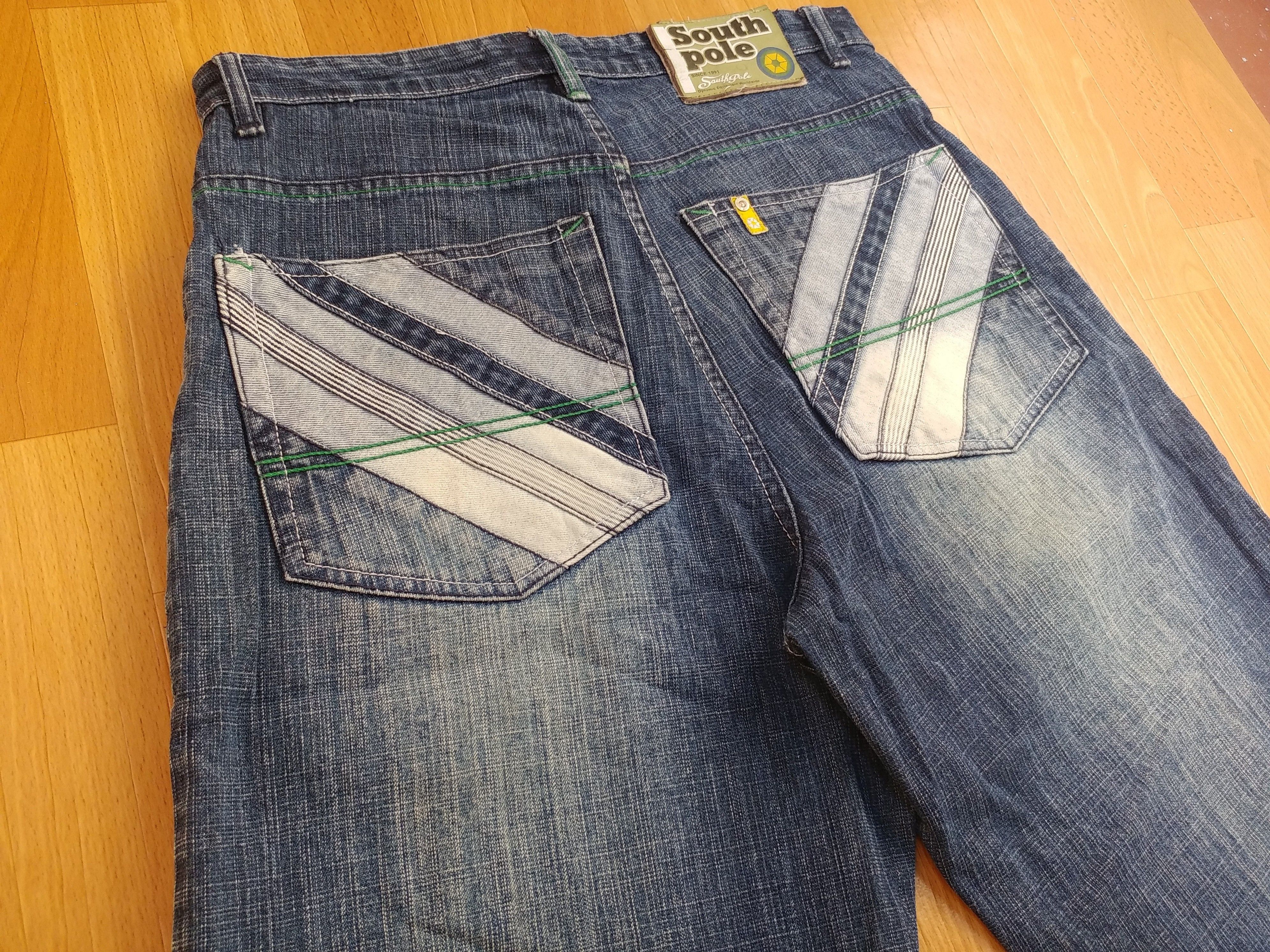 Southpole Southpole shorts, vintage hip hop baggy jeans, 90s size W 32 Size US 32 / EU 48 - 4 Thumbnail