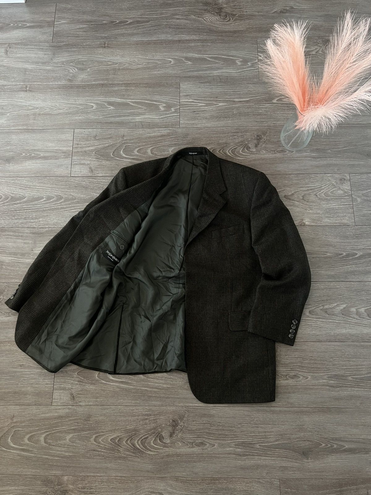 Vintage × Yves Saint Laurent ‼️Vintage YSL YvesSaintLaurent Wool/Cashmere Luxury Blazer‼️ Size 46R - 9 Thumbnail