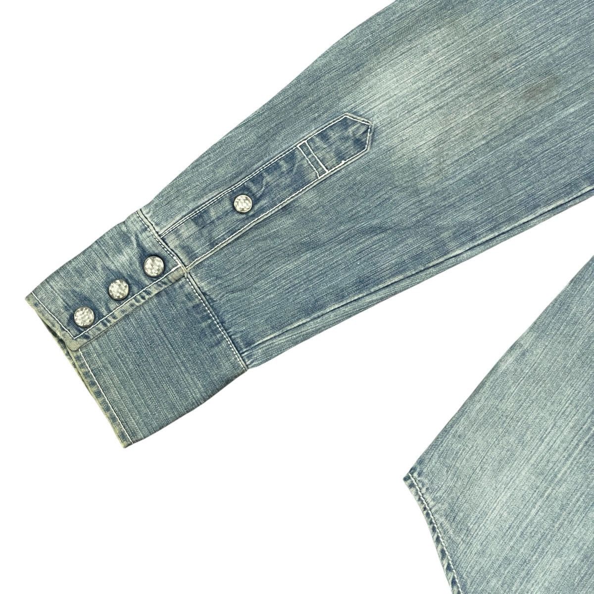 Lithium Vtg Lithium Homme Embroidered Slim Fit Denim Western Jacket Size US S / EU 44-46 / 1 - 14 Thumbnail