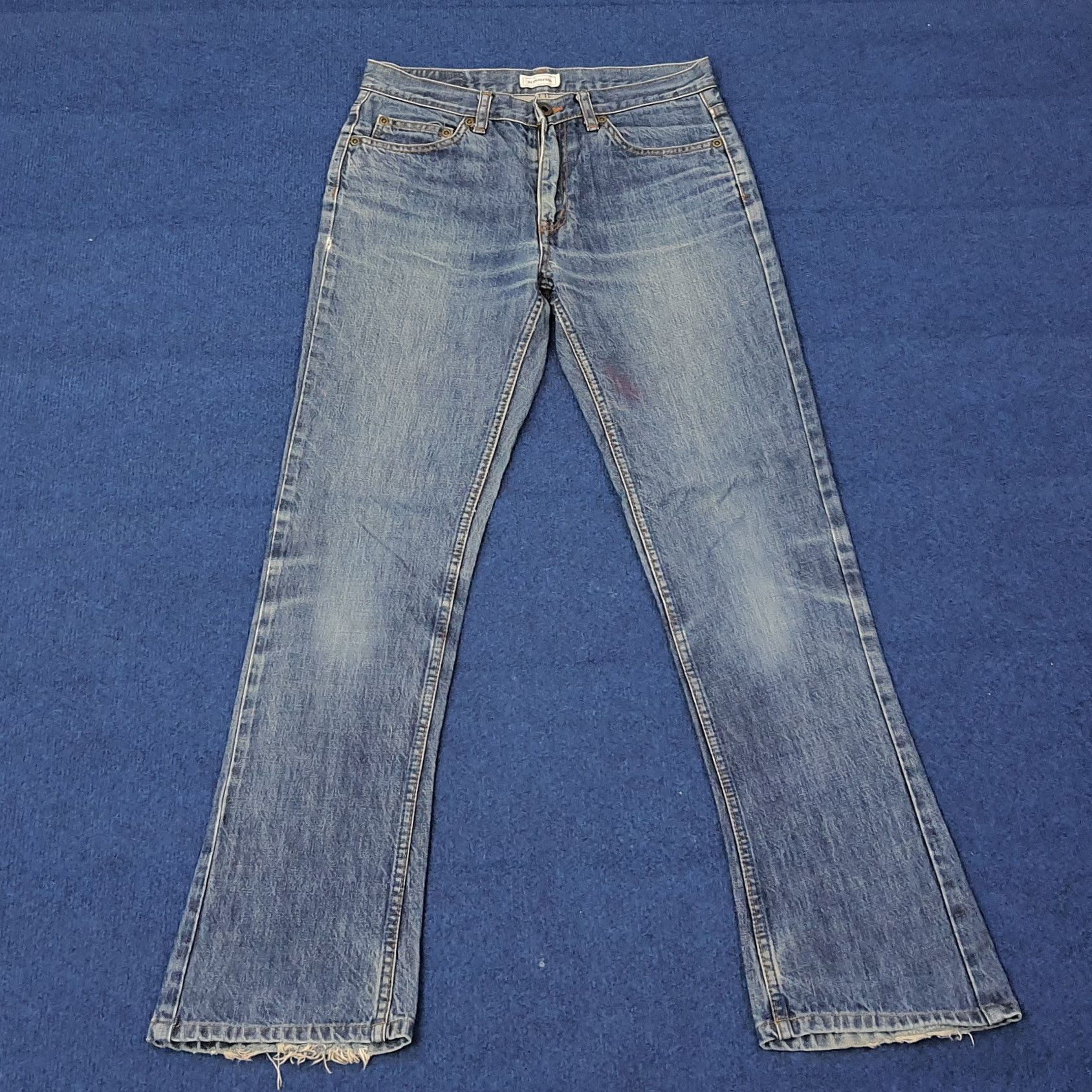 Hysteric Glamour Vintage Hysterics Raider Flare Custom Logo Jeans C265N8 Size US 29 - 5 Thumbnail