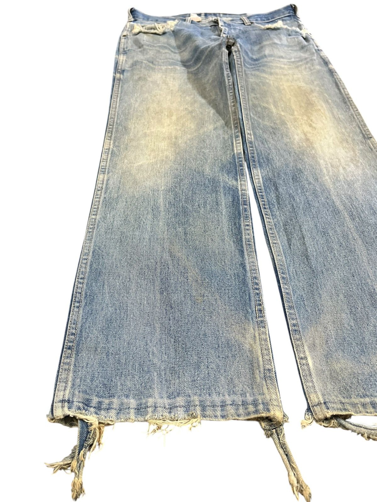 Calvin Klein × Calvin Klein 205W39NYC × Vintage Vintage Calvin Klein Mudwash Ripped Denim Size US 35 - 3 Thumbnail