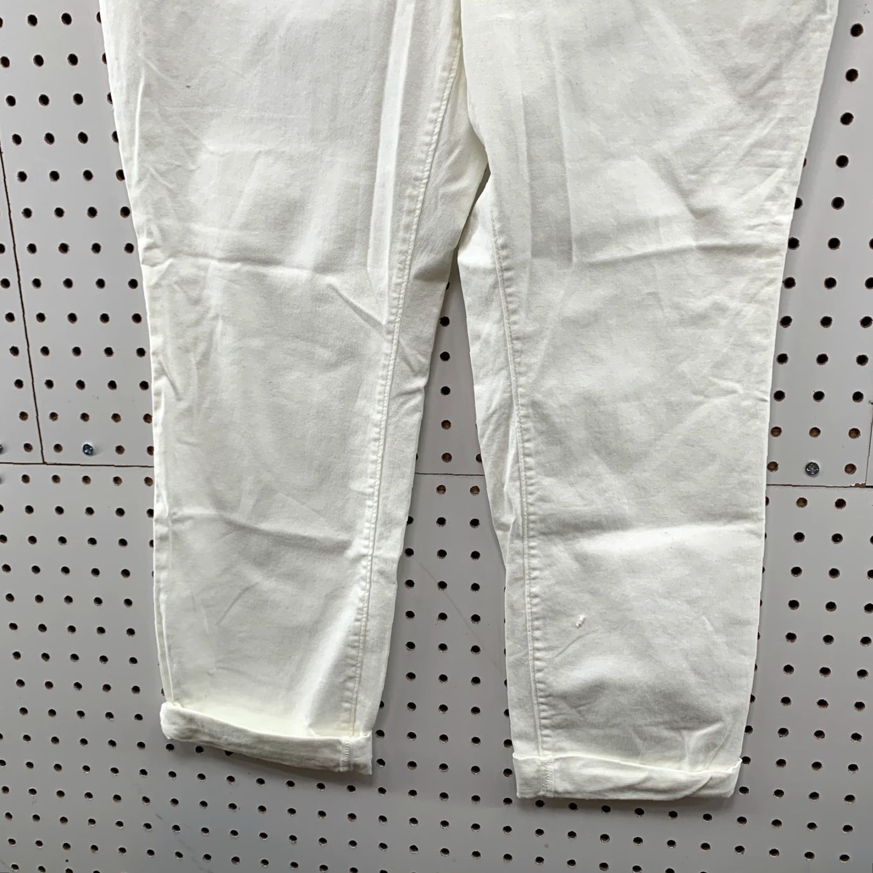 Ann Taylor Loft Girlfriend Chino Pants Women Size 10P Petite White 31x23 NWT Size 32" / US 10 / IT 46 - 4 Thumbnail
