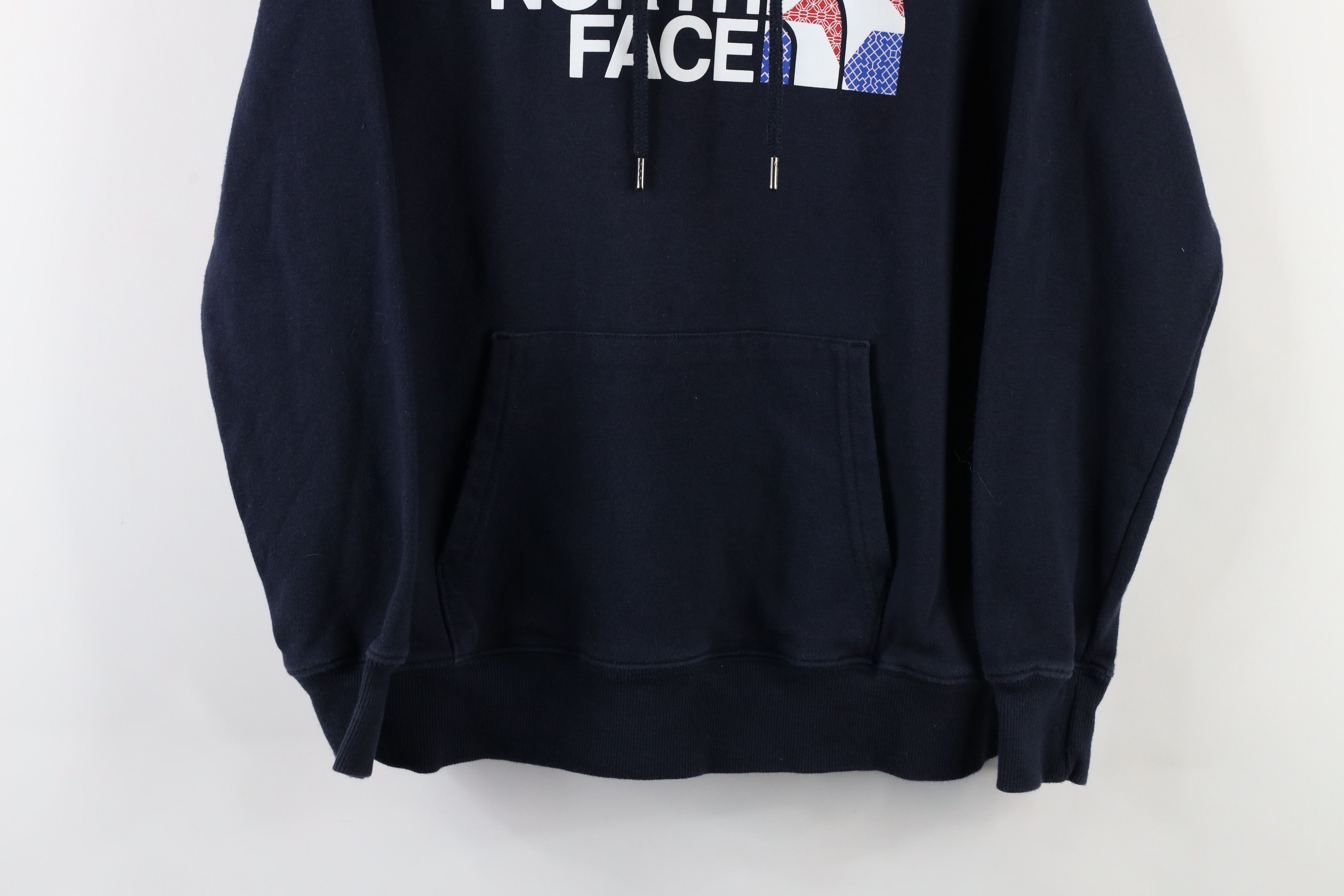 The North Face × Vintage Vintage The North Face Spell Out Big Logo Star Hoodie Blue Size S / US 4 / IT 40 - 3 Thumbnail