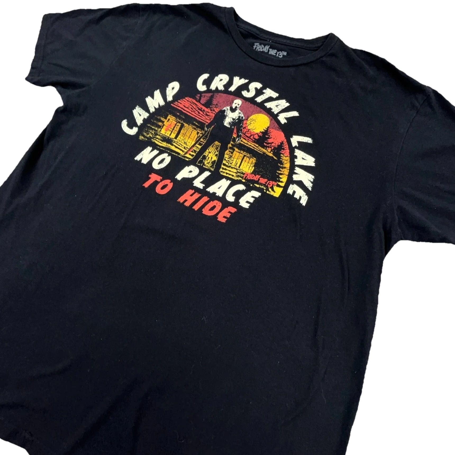 Vintage VINTAGE Friday the 13th Shirt Men XL Black Tee Camp Crystal Lake Horror Jason Size US XL / EU 56 / 4 - 6 Thumbnail