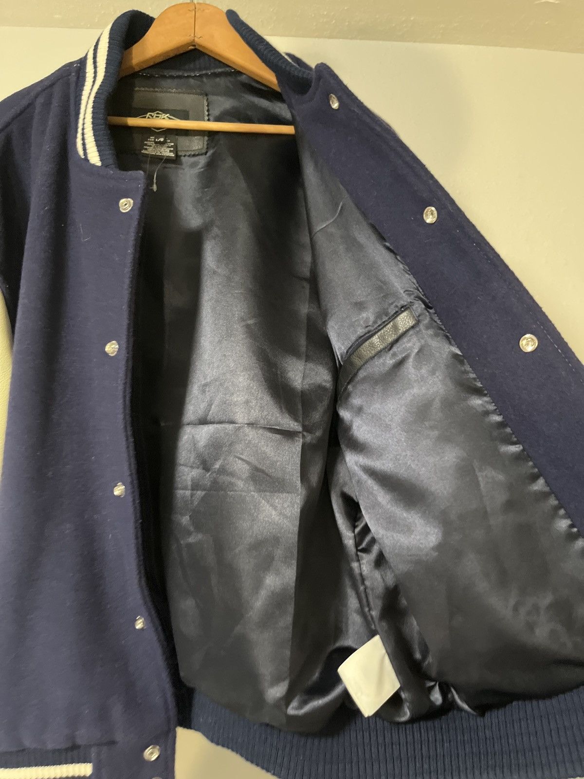 Vintage Varsity navy letterman jacket Size US L / EU 52-54 / 3 - 4 Thumbnail