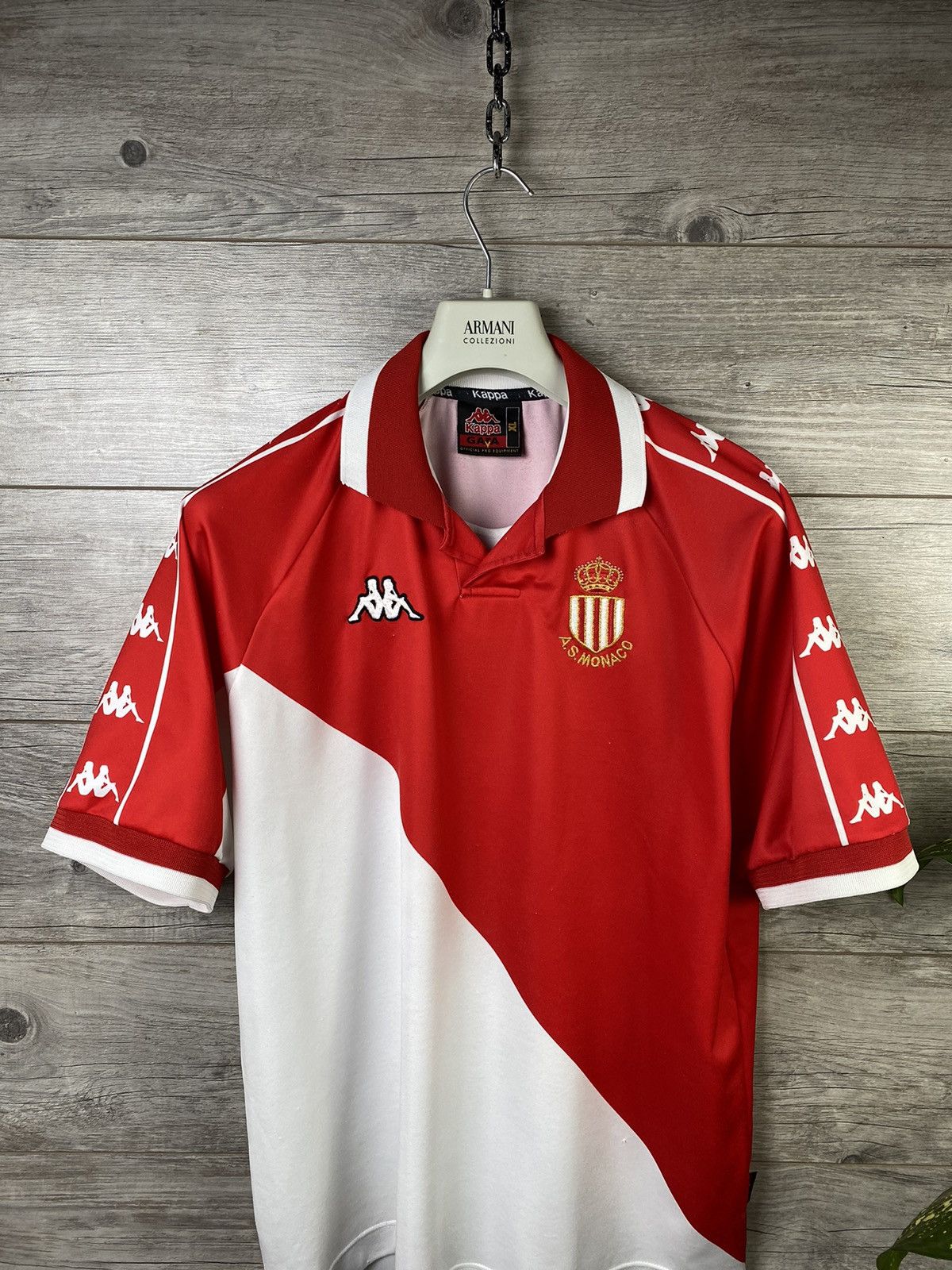 Club Monaco × Kappa × Vintage 🔥 Kappa A S Monaco Soccer tees football Home Vintage Rare Size US XL / EU 56 / 4 - 9 Thumbnail