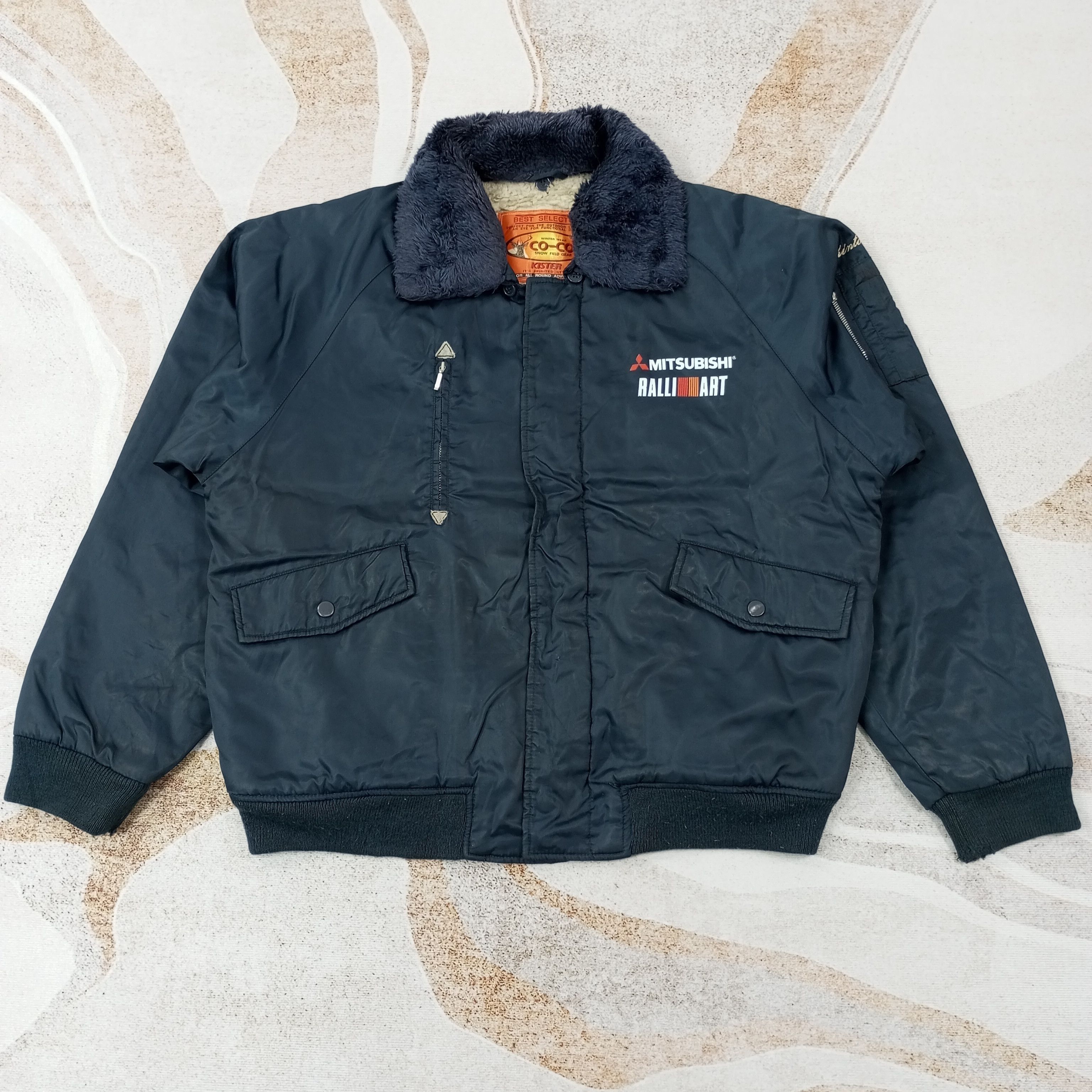 Vintage Mitsubishi Ralli Art Motorsports Custom Jacket c238n20 Size US XL / EU 56 / 4 - 3 Thumbnail