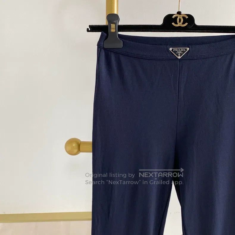 Prada Prada Dark-coloured elastic pants Size 26" / US 2 / IT 38 - 3 Thumbnail