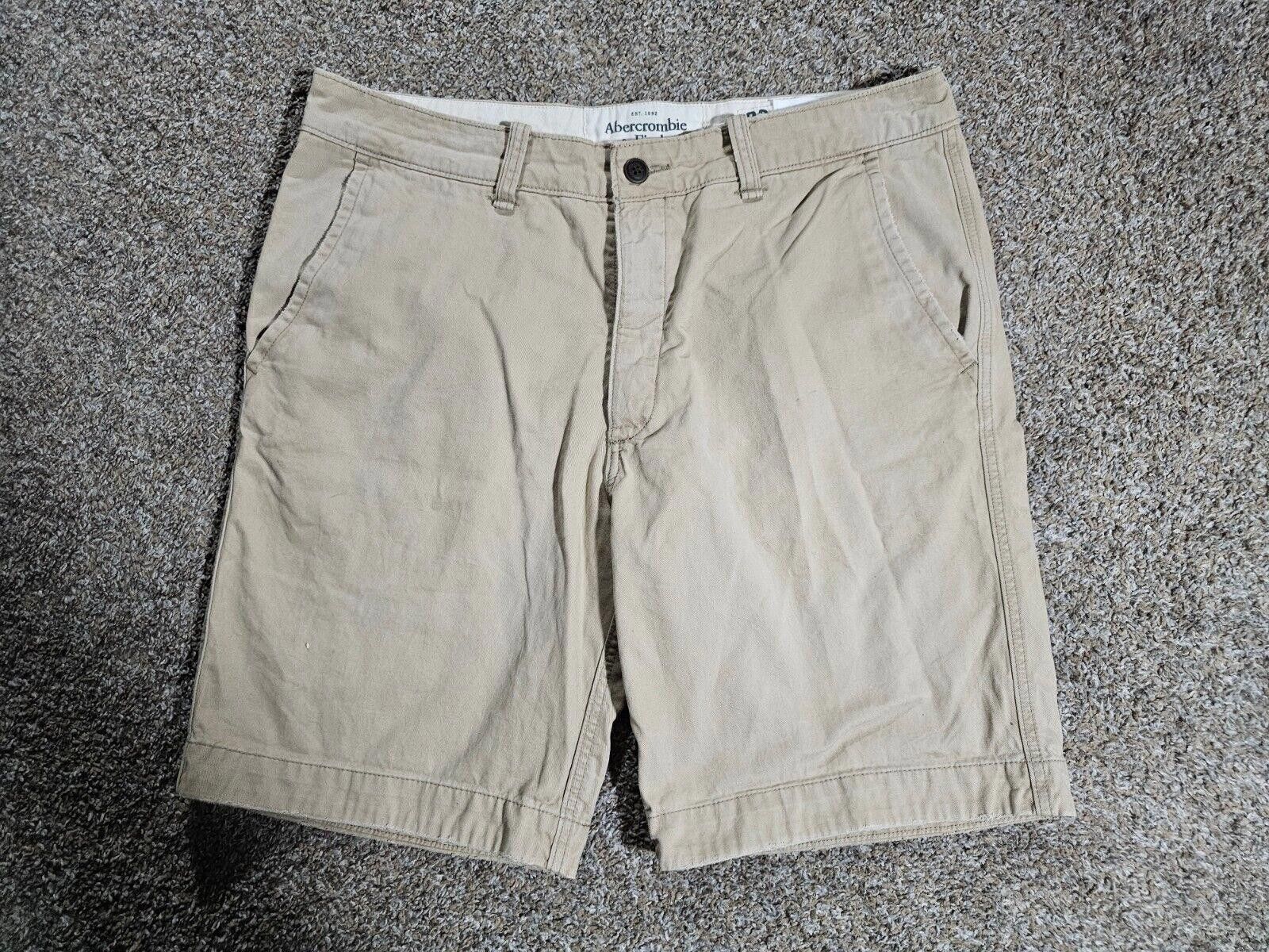 Abercrombie & Fitch Abercrombie & Fitch Men’s 36 Khaki Shorts Button Fly Stains Size US 36 / EU 52 - 1 Thumbnail